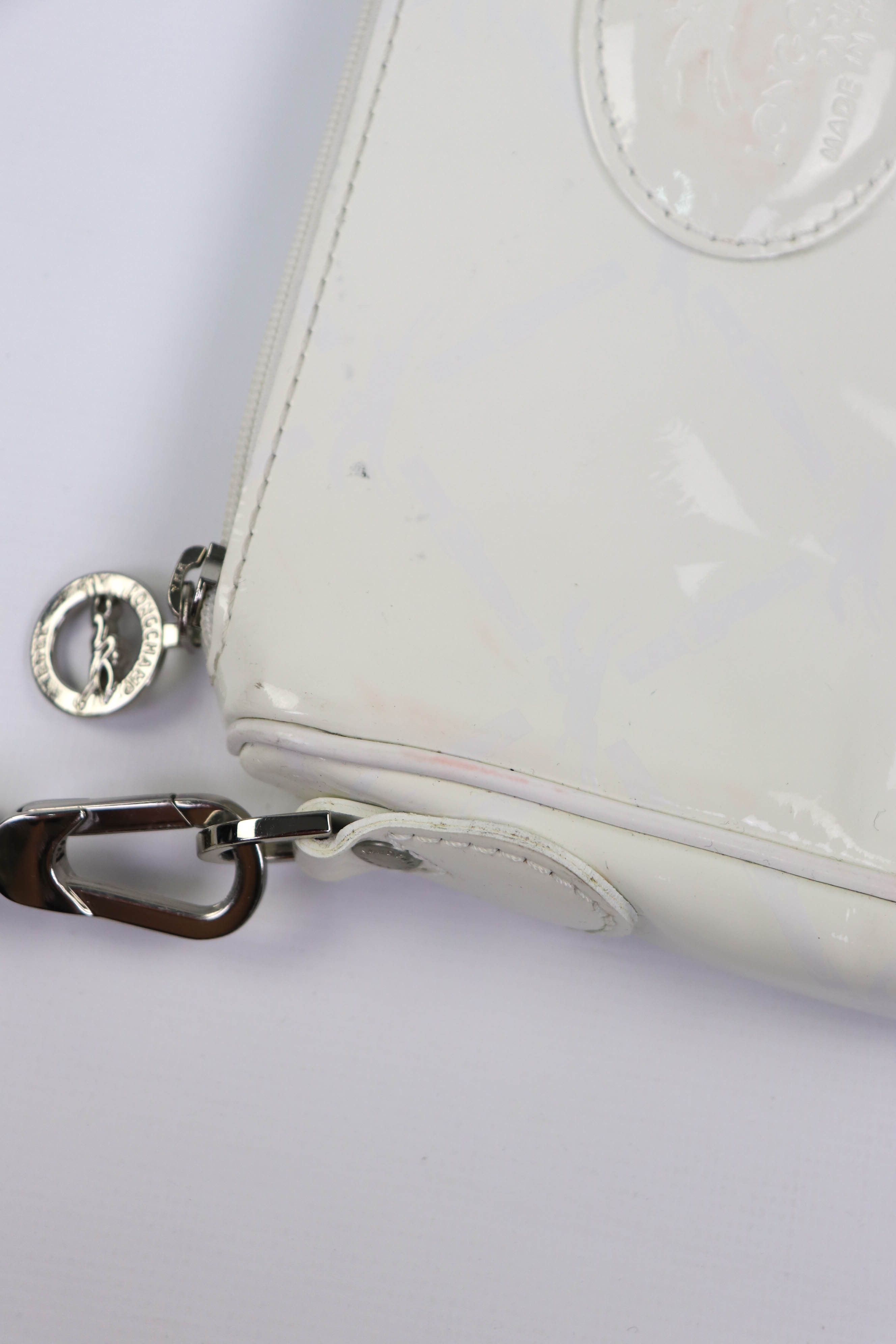 Longchamp Longchamp Paris Vintage Made in France White Mini Hand Bag Size ONE SIZE - 6 Thumbnail