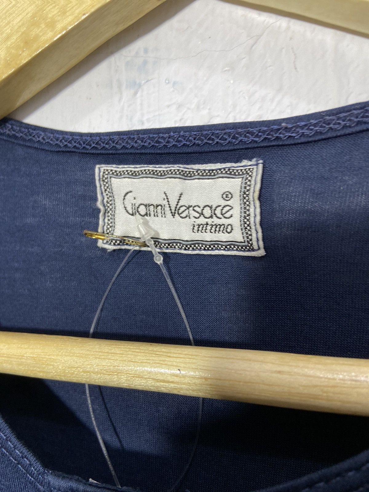 Versace × Vintage Vintage Gianni Versace Intimo Long Sleeve Stretch Tshirt Size US L / EU 52-54 / 3 - 5 Thumbnail