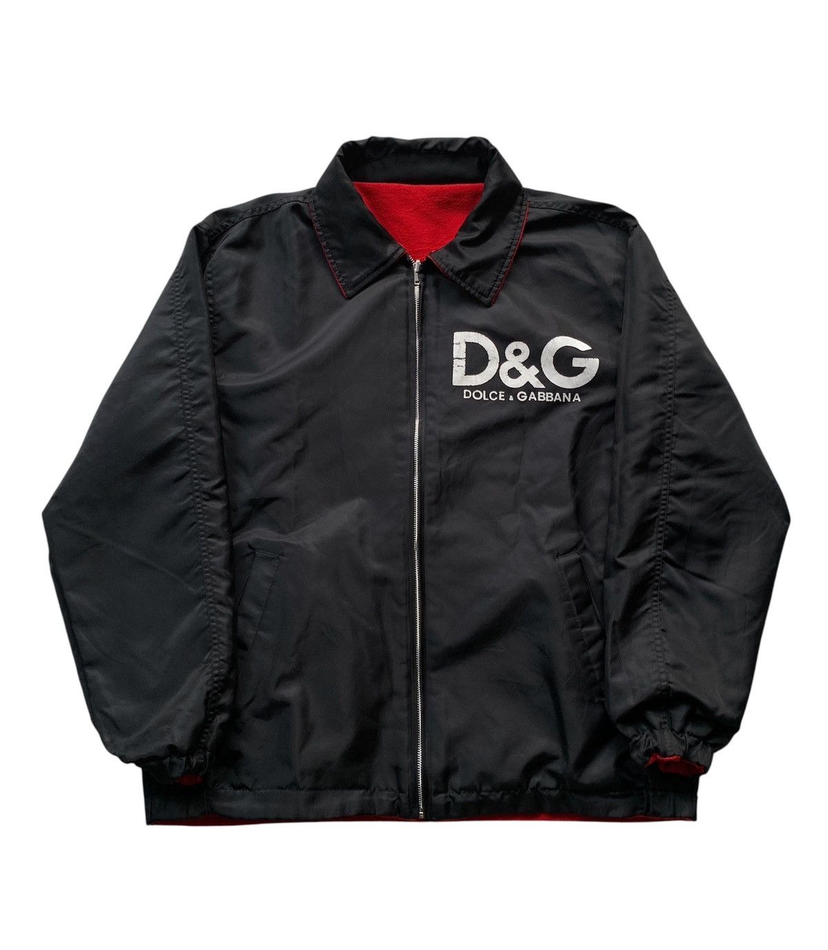 Dolce & Gabbana Vintage Dolce & Gabbana Spell Out Big Logo Reversible Jacket Size US XL / EU 56 / 4 - 12 Thumbnail