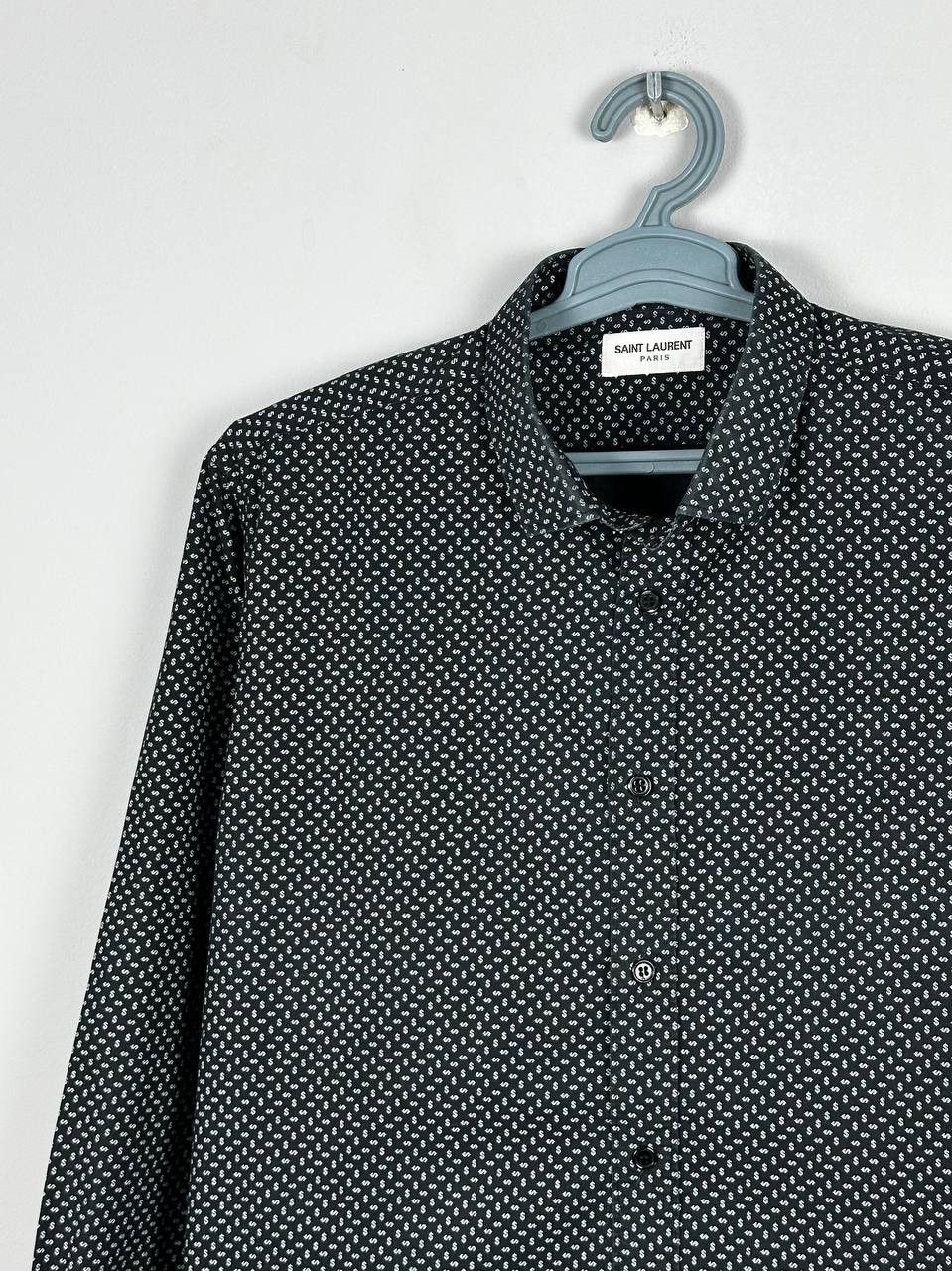 Saint Laurent Paris Saint Laurent Paris Dollar Sign Long Sleeve Shirt Size US XL / EU 56 / 4 - 1 Thumbnail