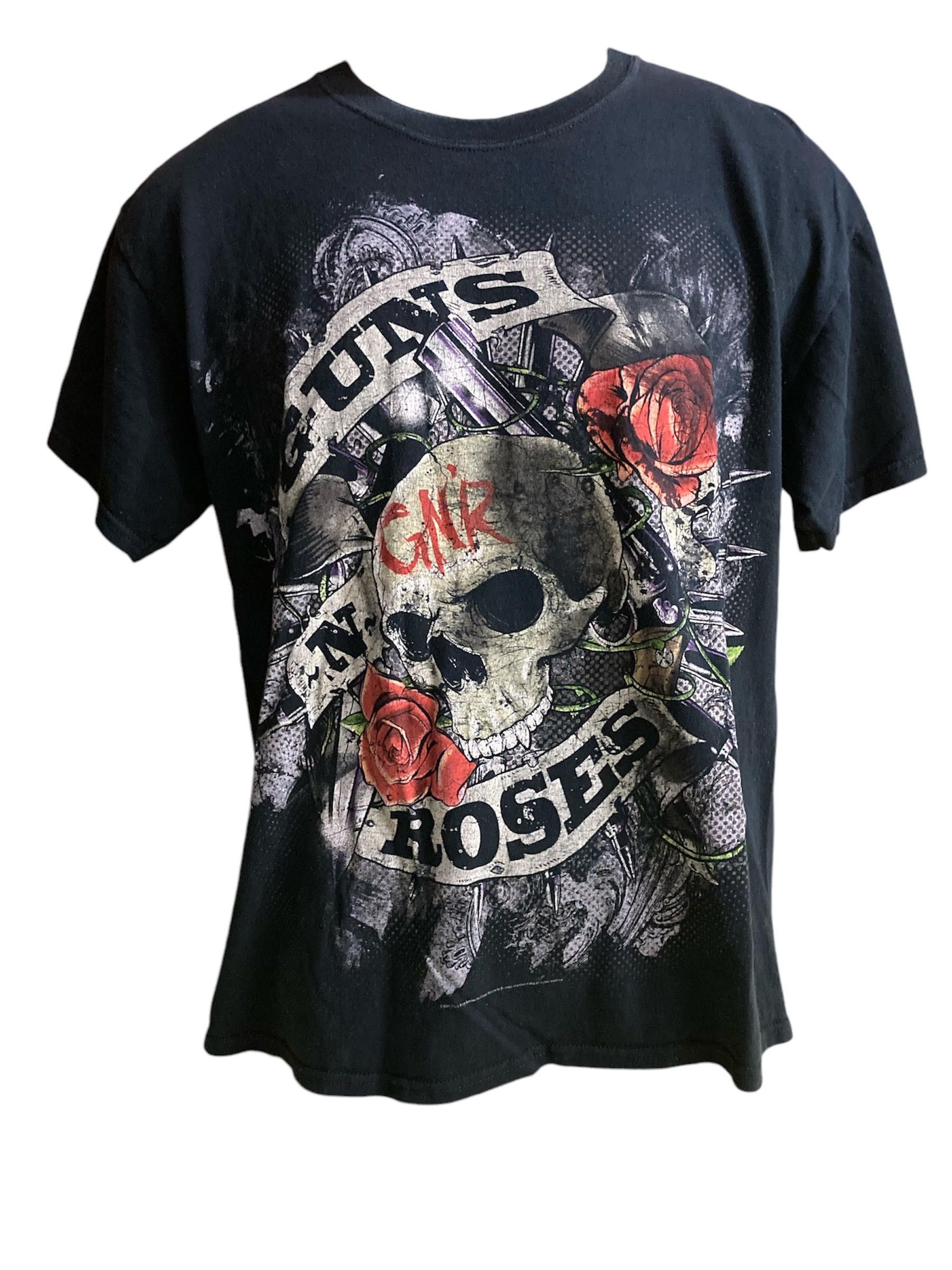 Band Tees Vintage Guns N Roses Skull & Roses 2009 T-shirt Size US L / EU 52-54 / 3 - 1 Thumbnail