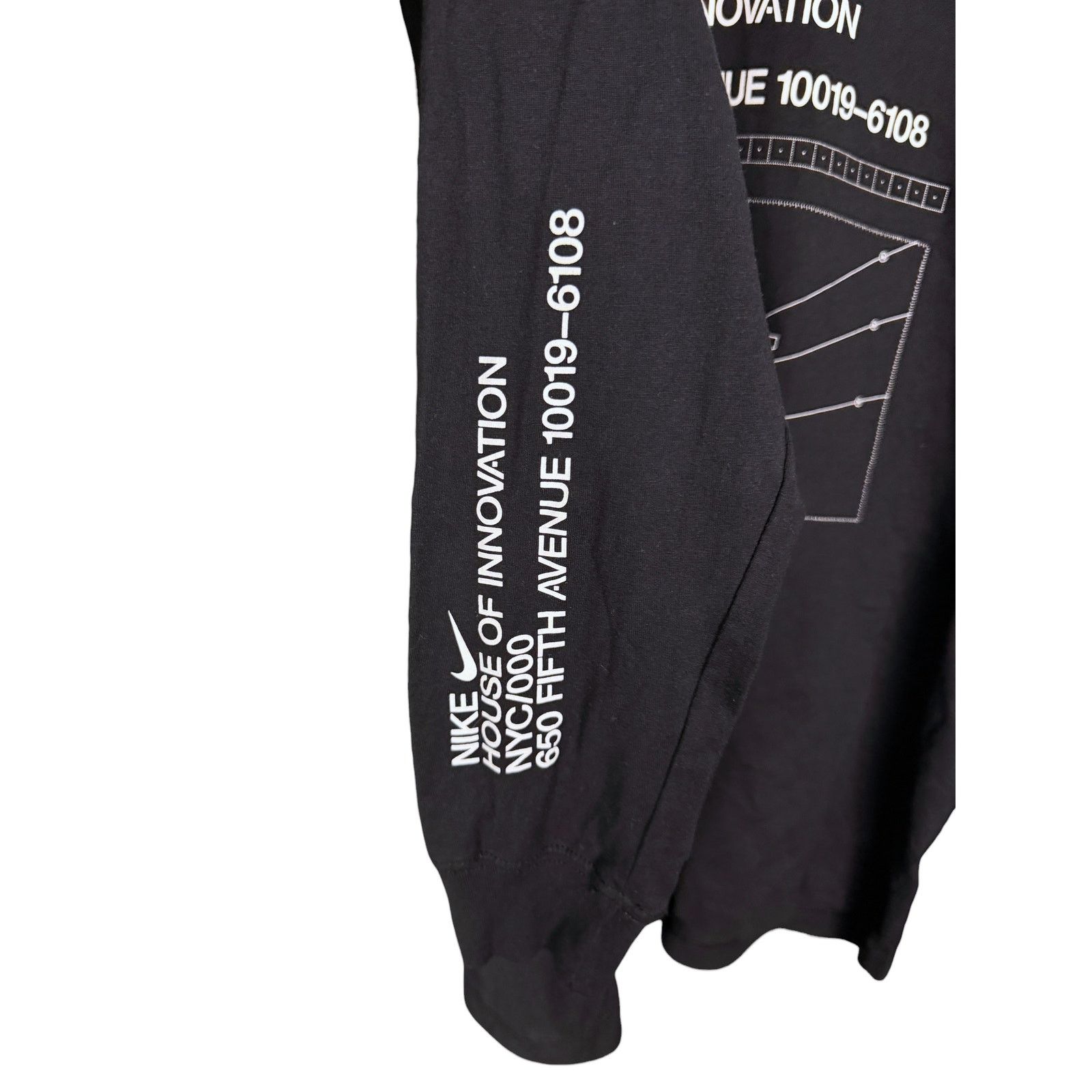 Nike Nike House of Innovation NYC Black L/S Grid T-Shirt Men's 2X Size US XXL / EU 58 / 5 - 2 Thumbnail