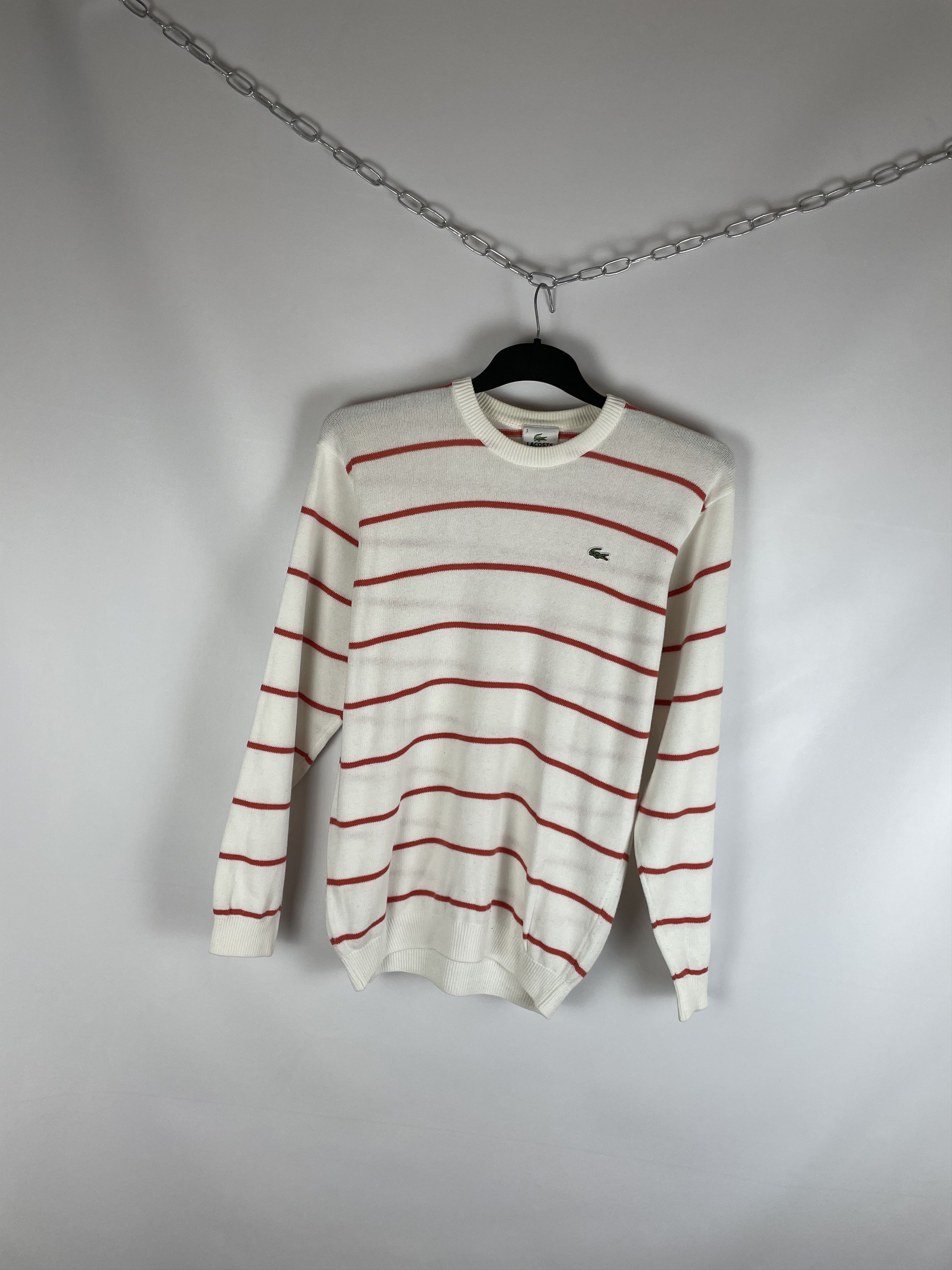 Lacoste Lacoste Vintage Check Knit Sweater Size US L / EU 52-54 / 3 - 2 Thumbnail