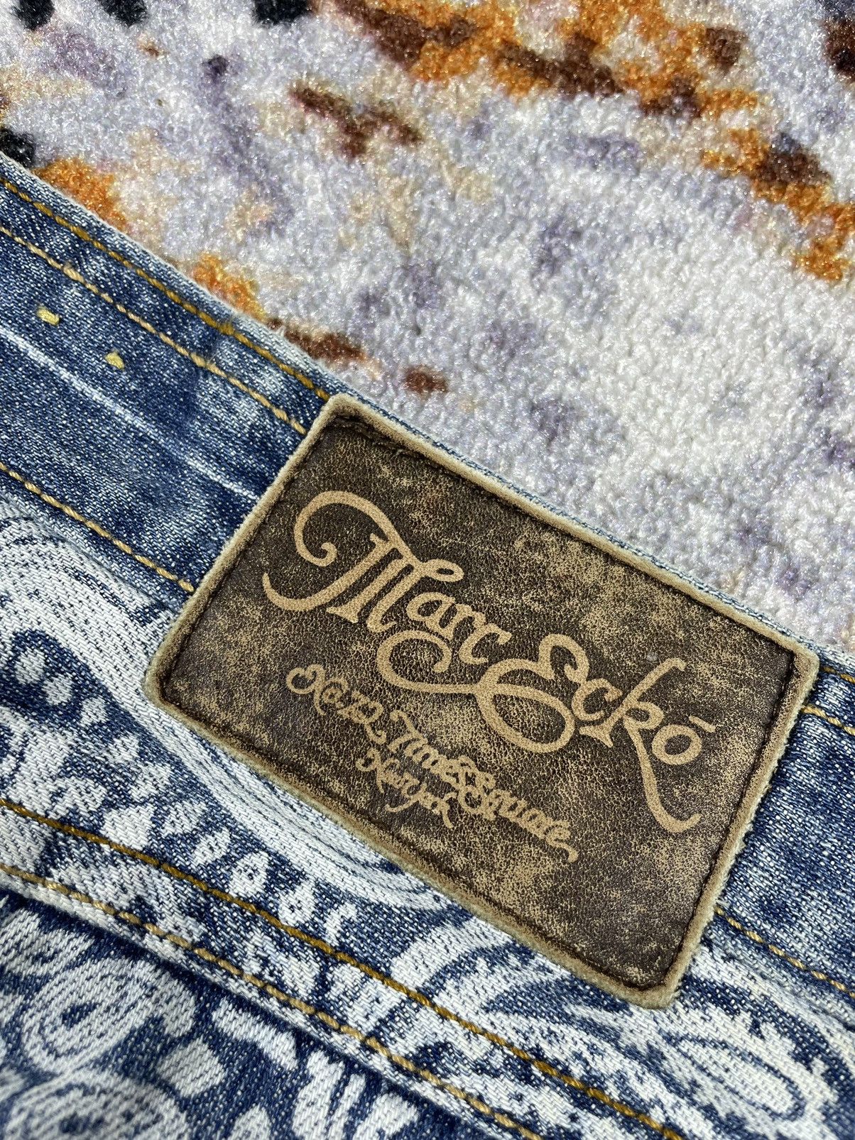 Ecko Unltd. × Japanese Brand × Marc Ecko Marc Ecko distressed Denim Jeans vintage Size US 36 / EU 52 - 9 Thumbnail