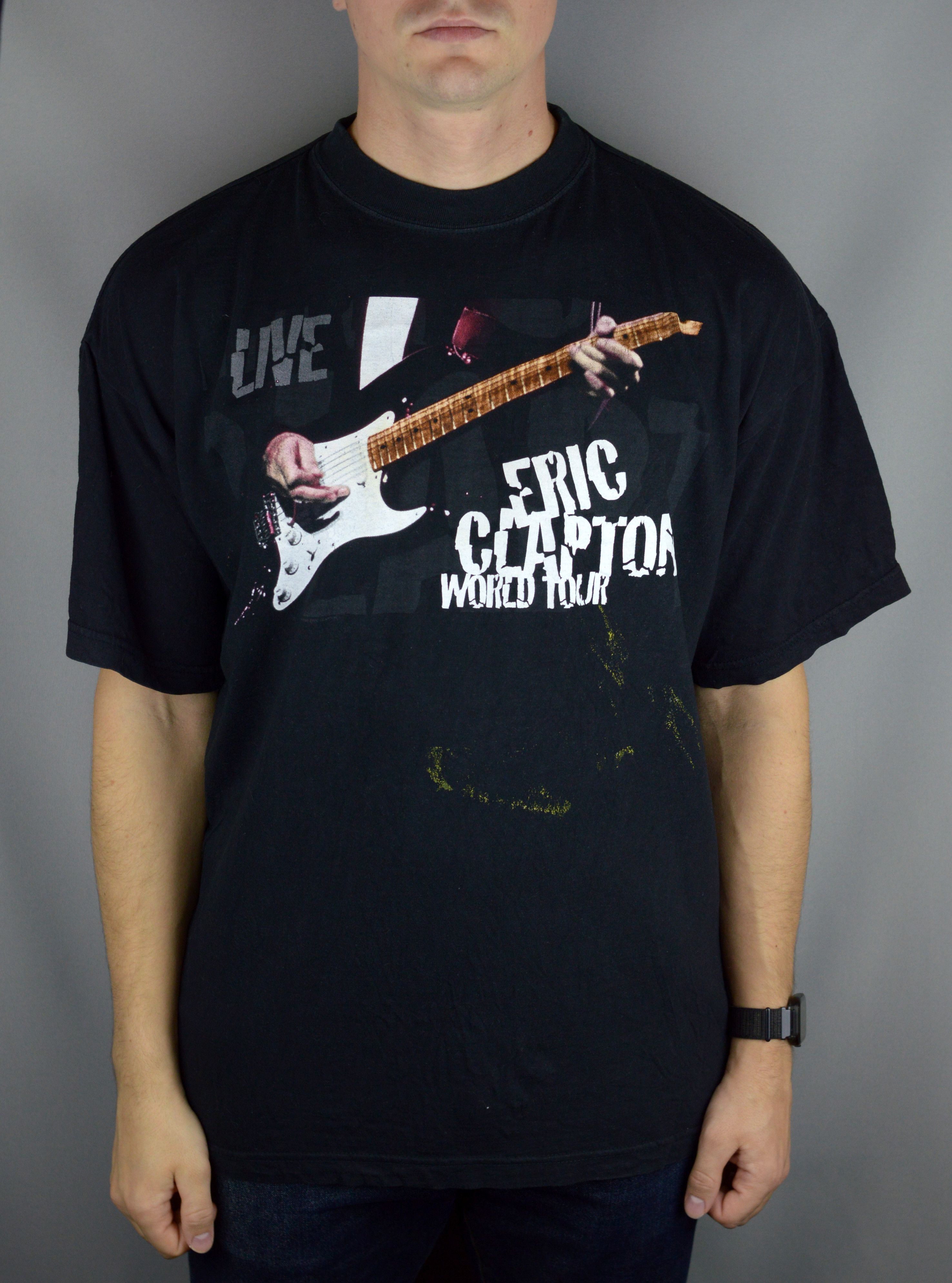 Vintage Vintage Eric Clapton 1998 World Tour t shirt Size US XL / EU 56 / 4 - 1 Thumbnail