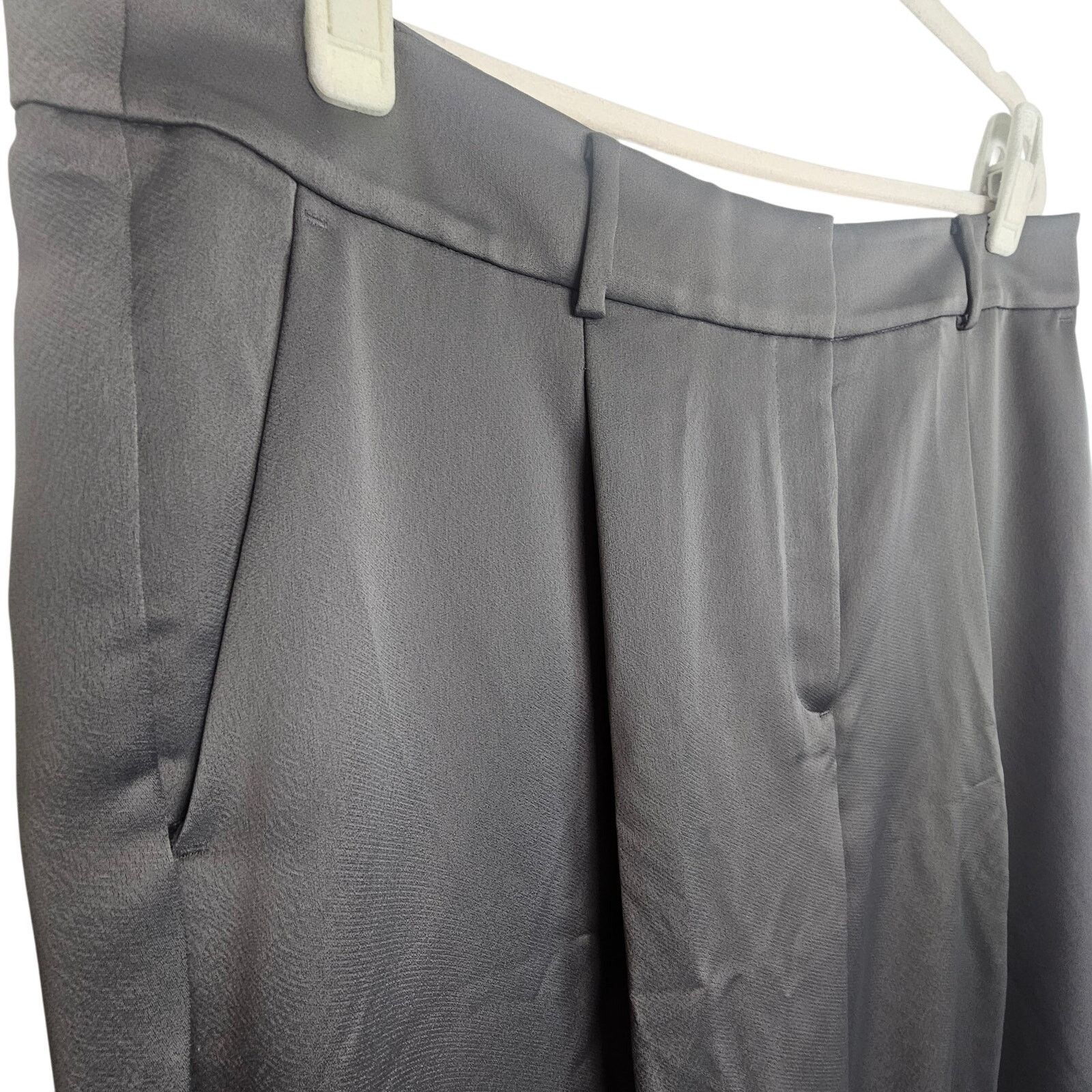 Loft LOFT Womens Peyton Pleated Wide Leg Trousers Dress Pants 14 Size 36" / US 14 / IT 50 - 4 Thumbnail