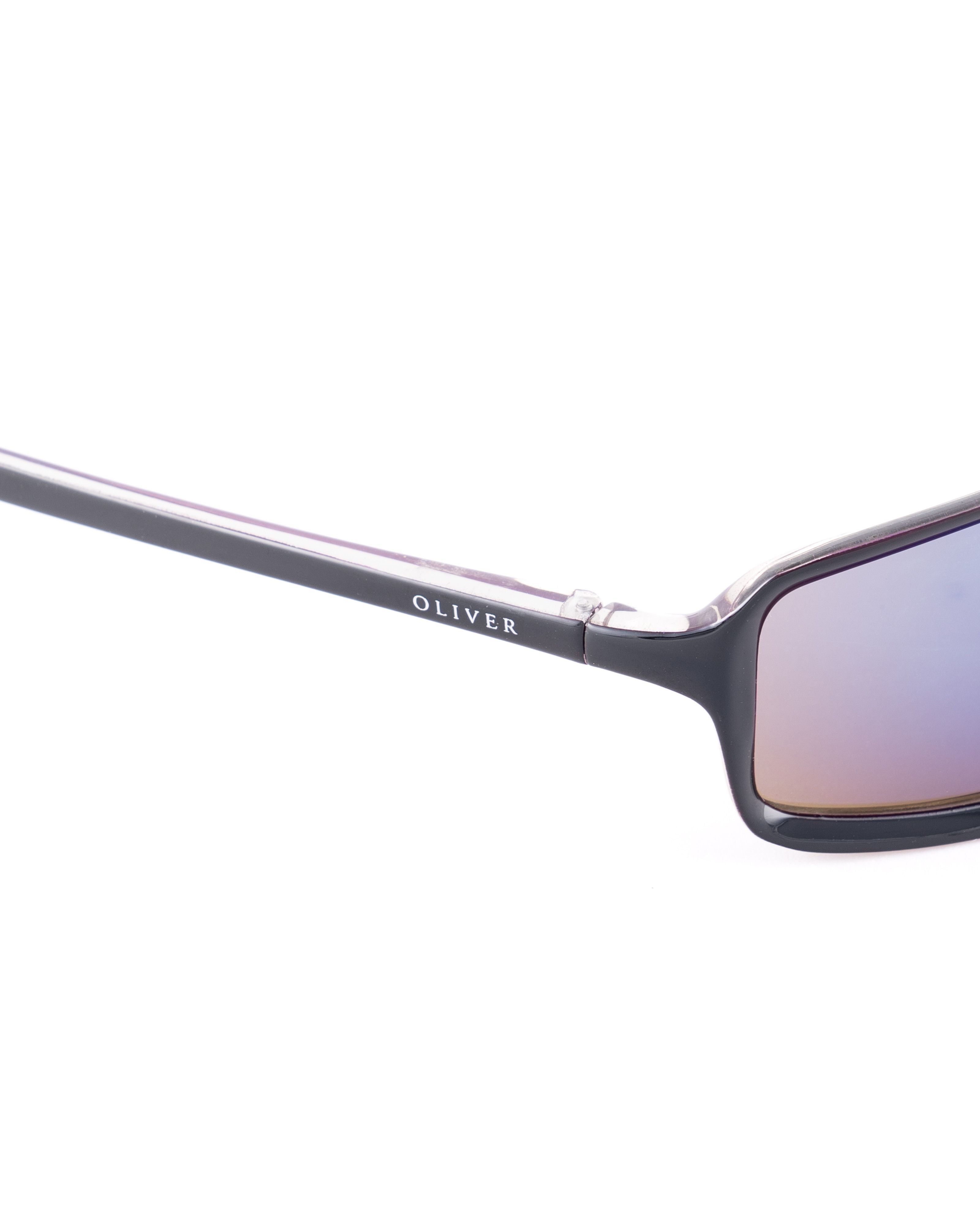 Valentino Oliver by Valentino 00s Purple Black Mirror Sunglasses Size ONE SIZE - 3 Thumbnail