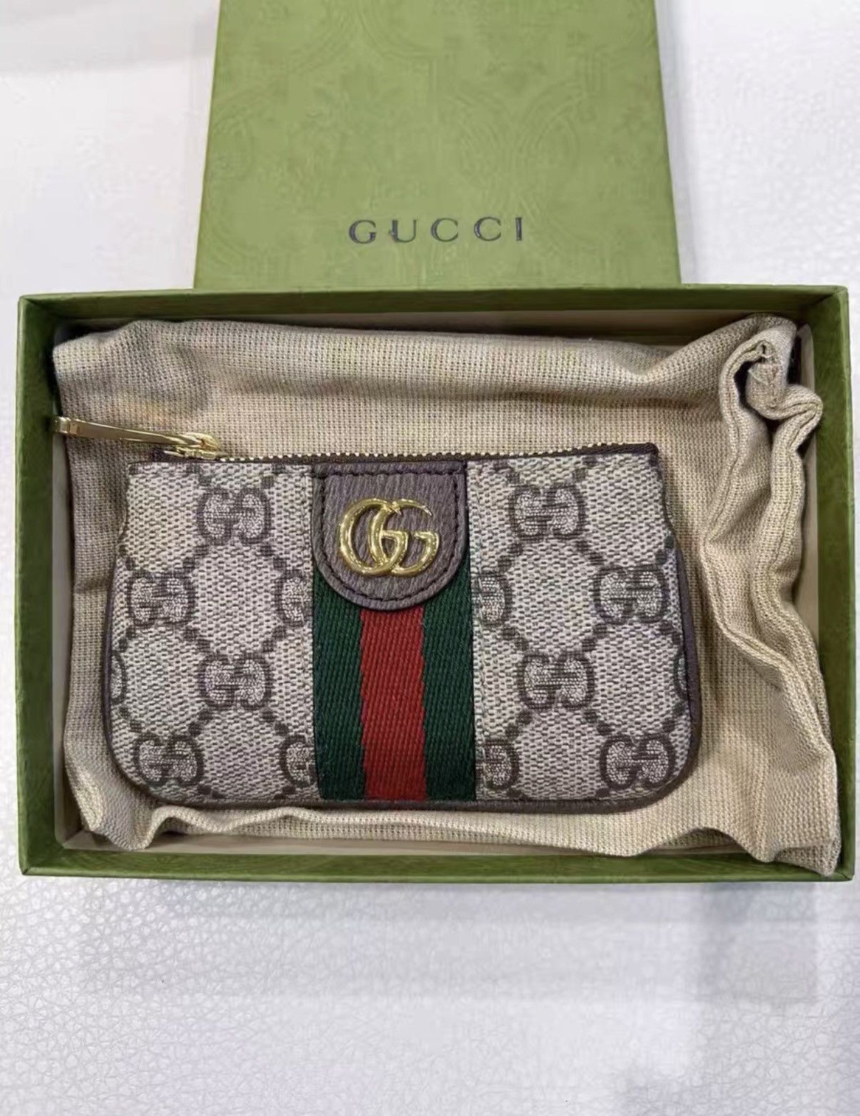Gucci Gucci Classic Monogram Coin Purse & Key Case J38 Size ONE SIZE - 1 Thumbnail