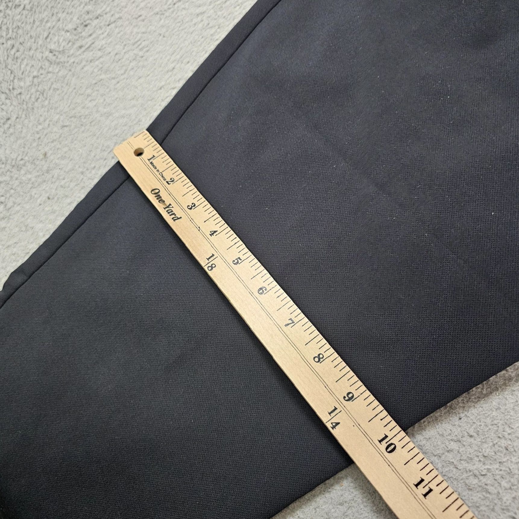 Banana Republic Banana Republic Dress Pants Mens Tailored 36x26 Black Flat Front Straight Fit Size US 36 / EU 52 - 7 Thumbnail