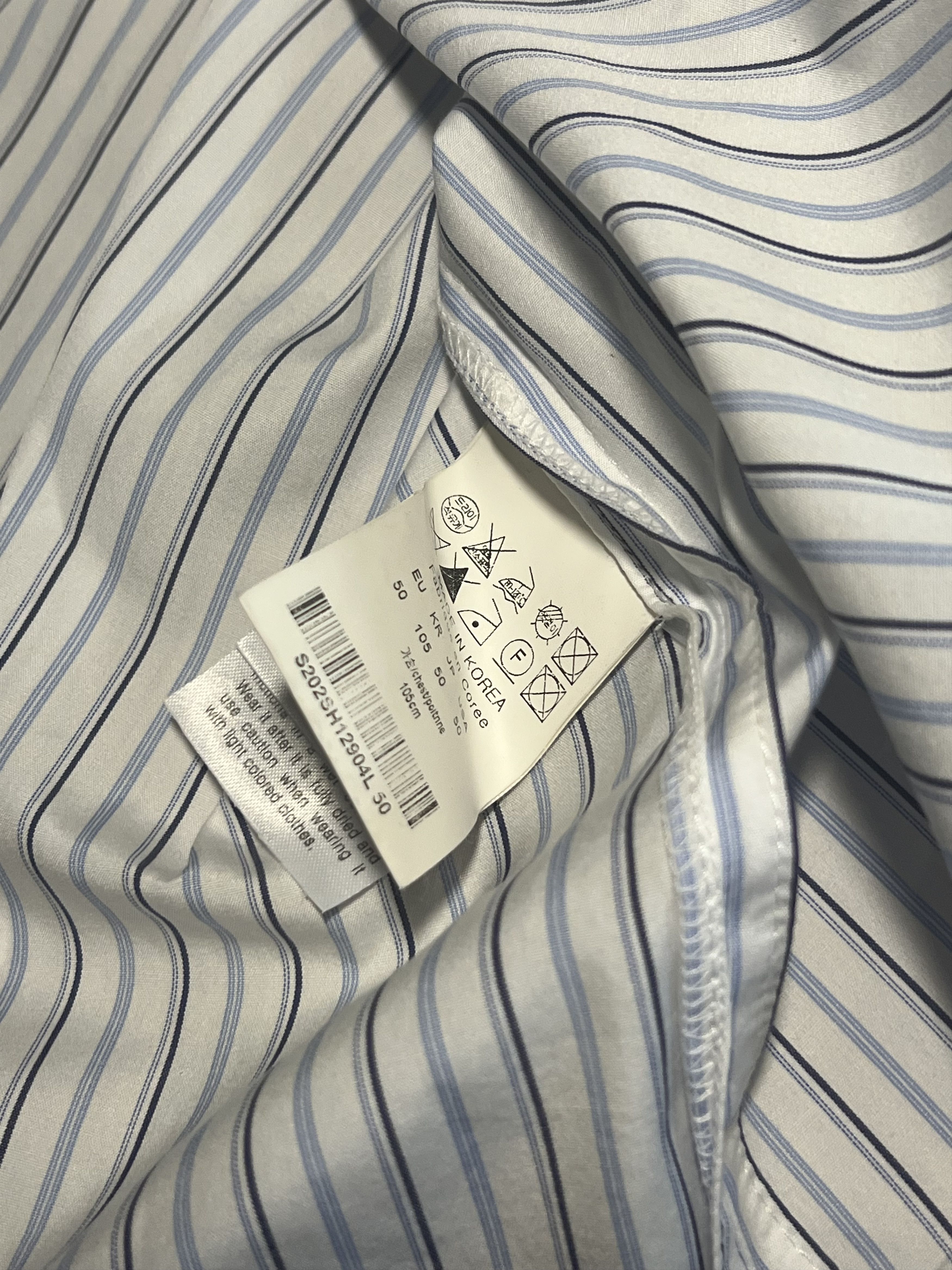 Solid Homme Solid Homme 19fw Stripe Long Sleeve Half-Shirts Size US M / EU 48-50 / 2 - 5 Thumbnail