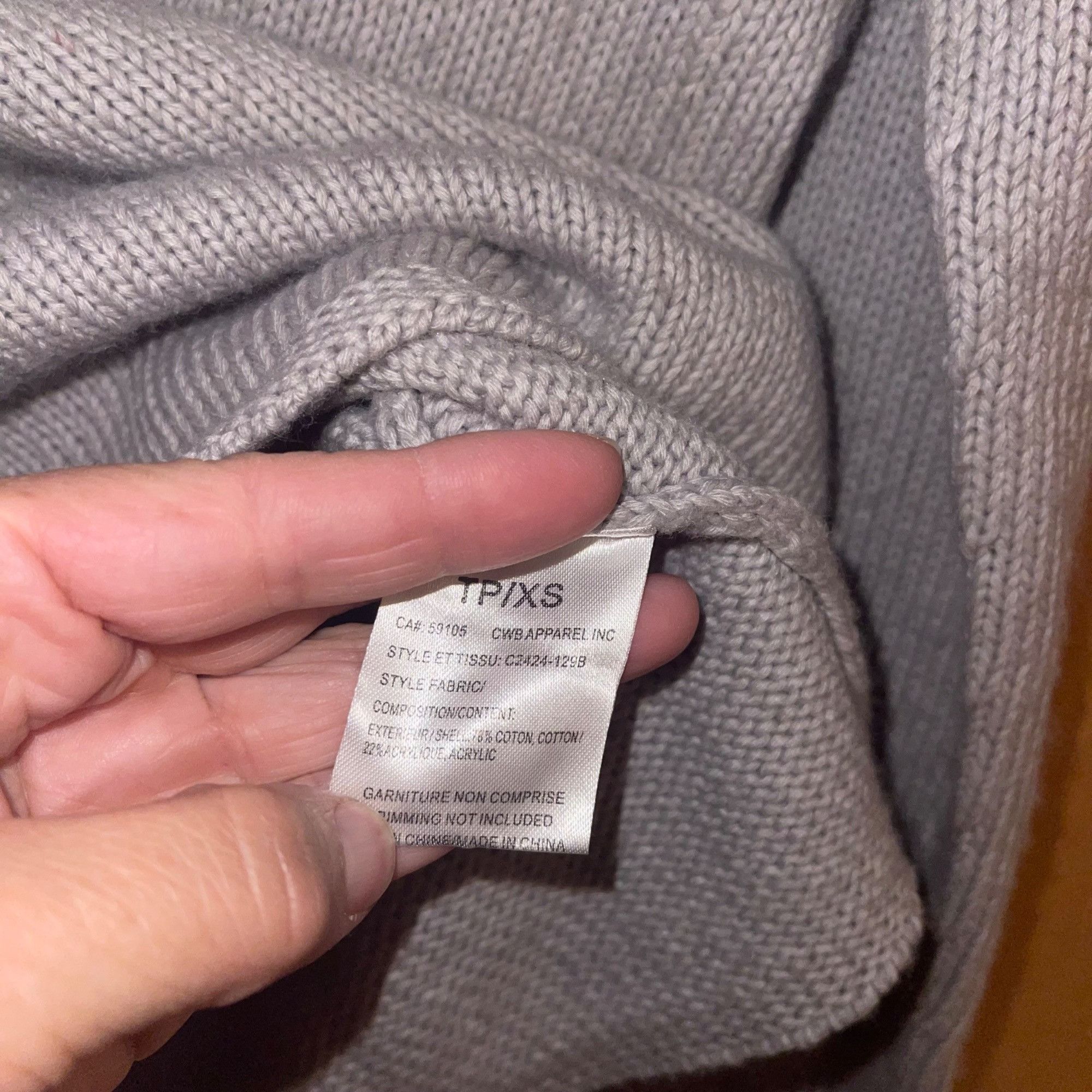 Other Charlie B Womens Sweater Size XS Gray Long Sleeve Size XS / US 0-2 / IT 36-38 - 4 Thumbnail