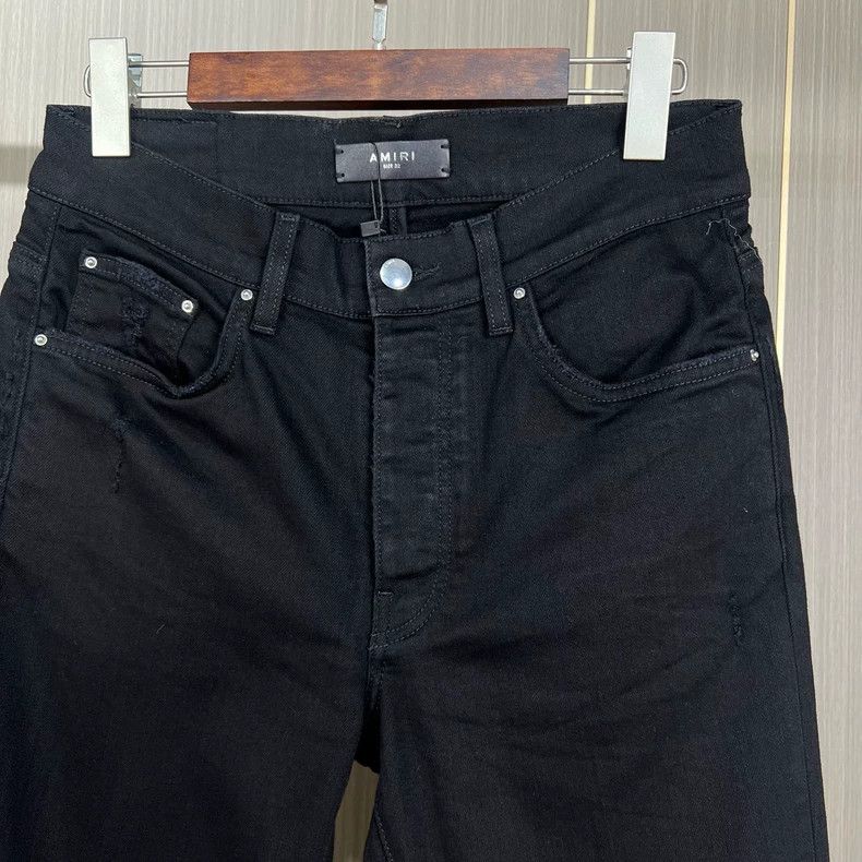 Amiri Amiri Black washed leather brand jeans 2506-Nextarrow Size US 32 / EU 48 - 3 Thumbnail
