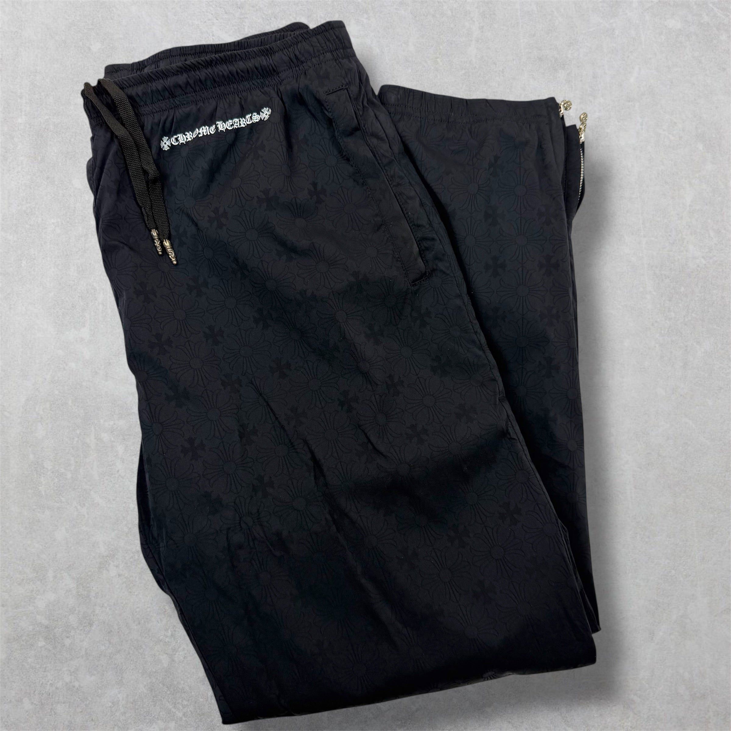 Chrome Hearts Chrome Hearts Monogram Black Track Pants L Size US 34 / EU 50 - 1 Thumbnail
