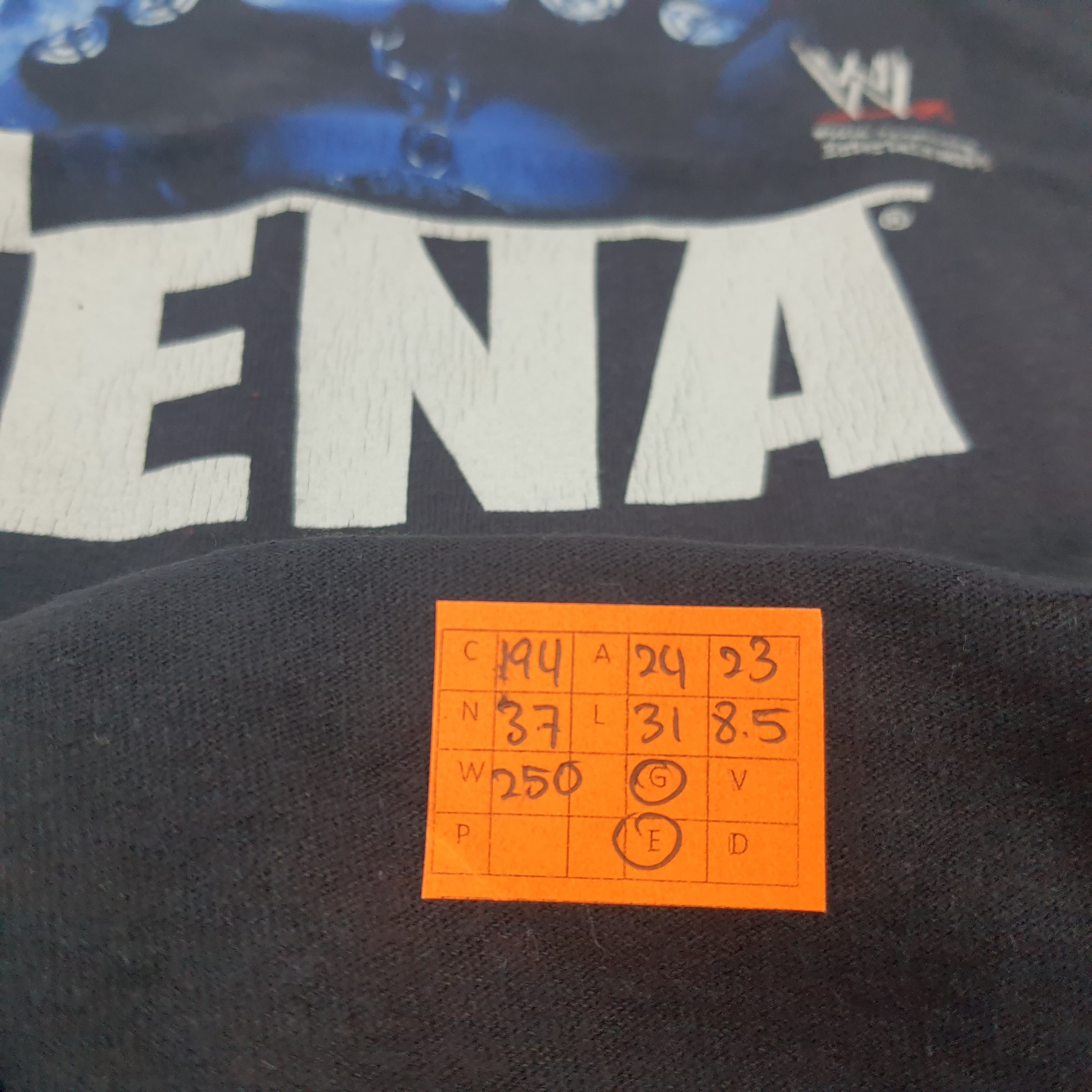 Vintage × WWE Vintage WWE John Cena World Wrestling Champion Tshirt Size US XL / EU 56 / 4 - 6 Thumbnail