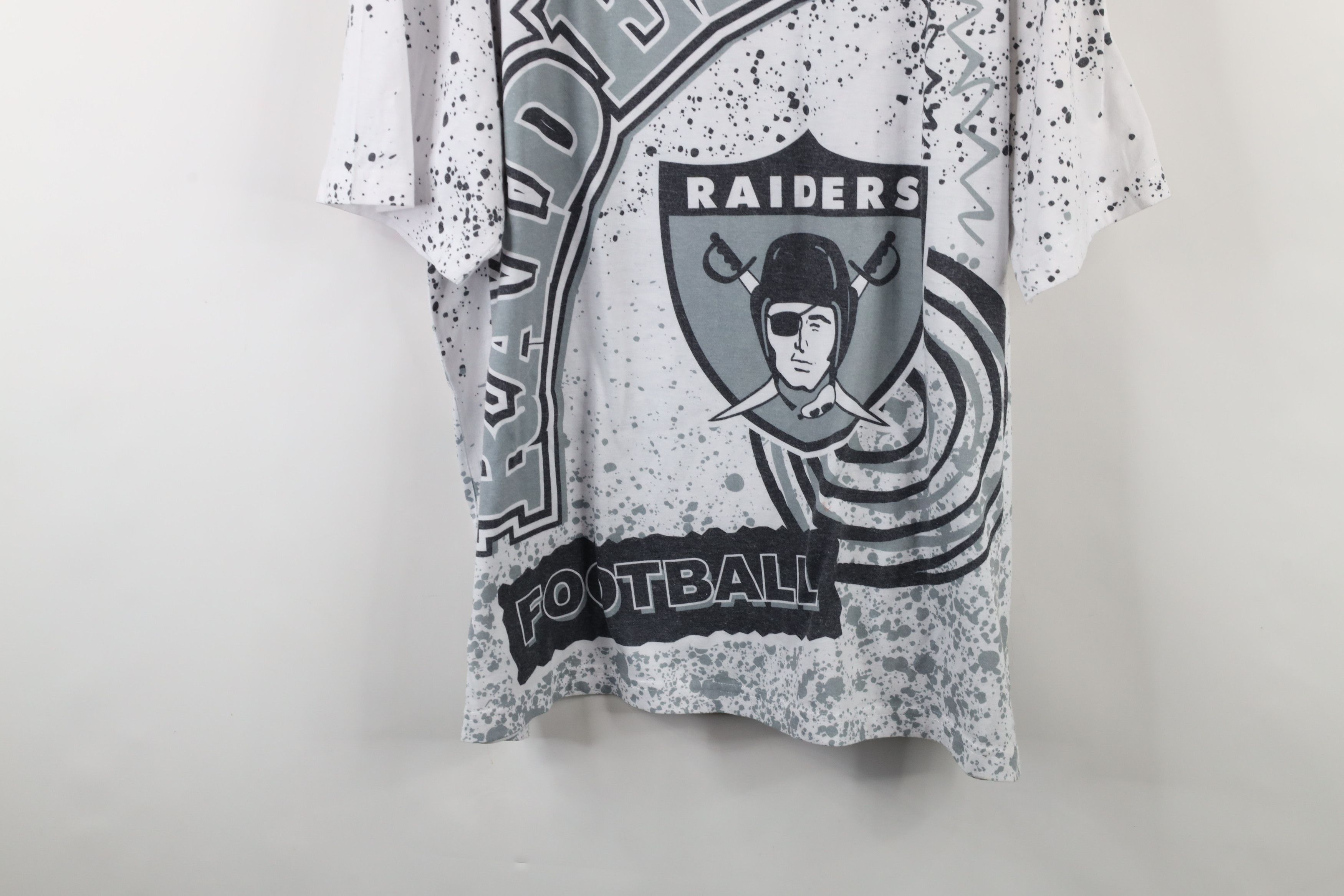 Mitchell & Ness × Vintage Vintage Mitchell & Ness Los Angeles Raiders Football T-Shirt Size US XXL / EU 58 / 5 - 15 Thumbnail