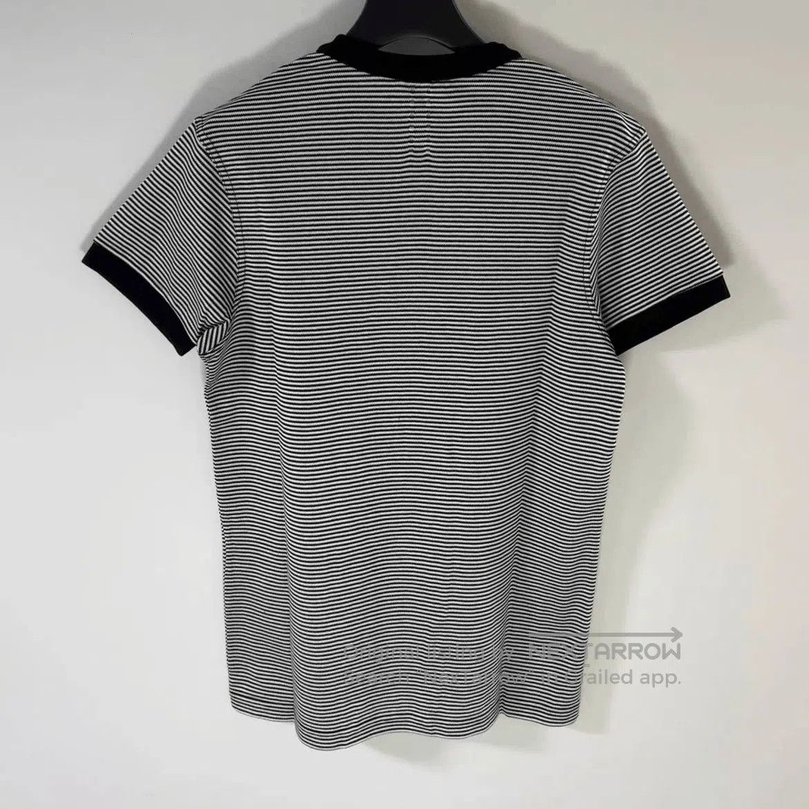 Saint Laurent Paris Saint Laurent Paris Henry Neck Grey Stripe Tee. Size US S / EU 44-46 / 1 - 2 Thumbnail