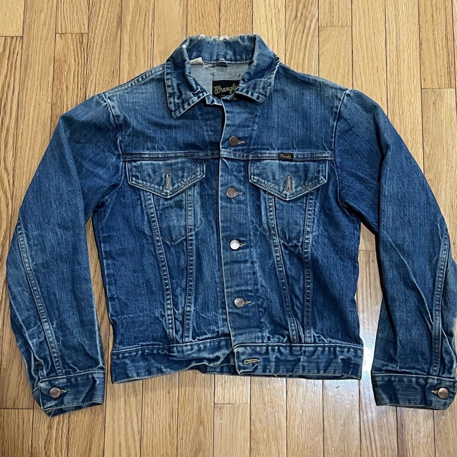 Vintage × Wrangler 74126NV 70s True Vintage Wrangler Navy