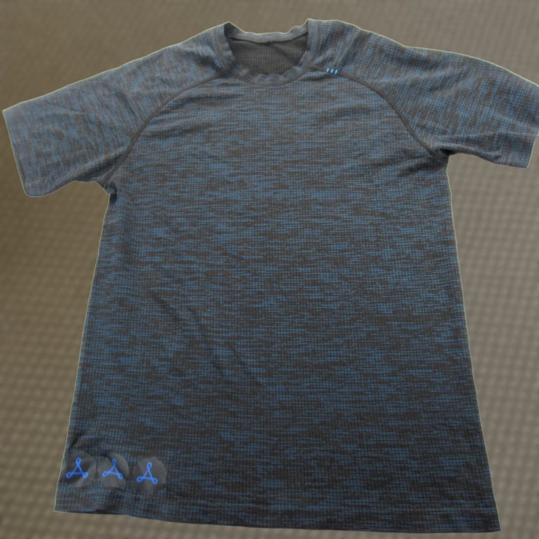 Vintage Lululeon Shirt Womens Medium Blue Black Short Sleeve Get Sweaty Get Outside Size M / US 6-8 / IT 42-44 - 1 Thumbnail