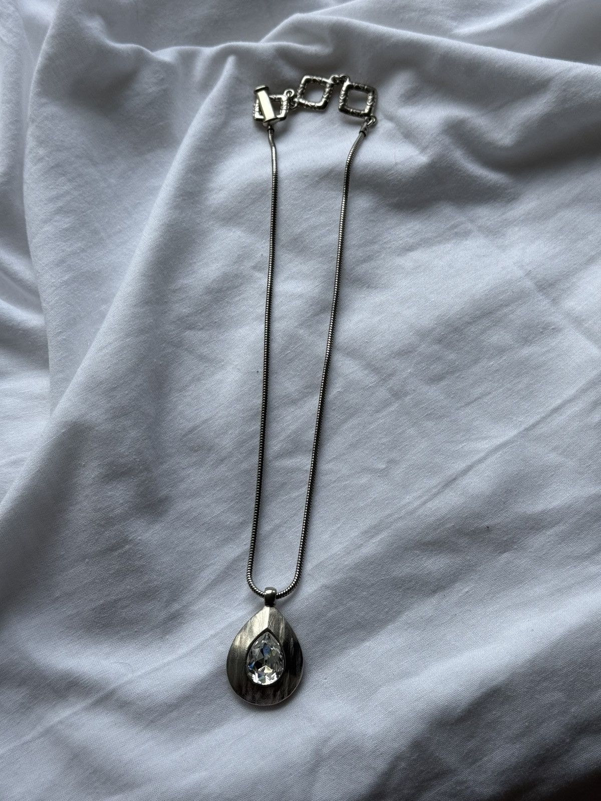 Yves Saint Laurent Yves Saint Laurent YSL Vintage Crystal Swarovski Necklace Size ONE SIZE - 3 Thumbnail
