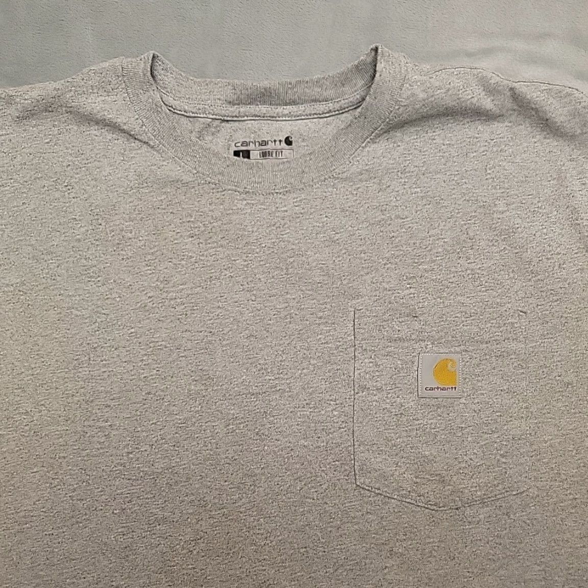 Carhartt Carhartt Shirt Mens LT Gray Loose Fit Crewneck Short Sleeve Pocket Work TEE Size US L / EU 52-54 / 3 - 2 Thumbnail