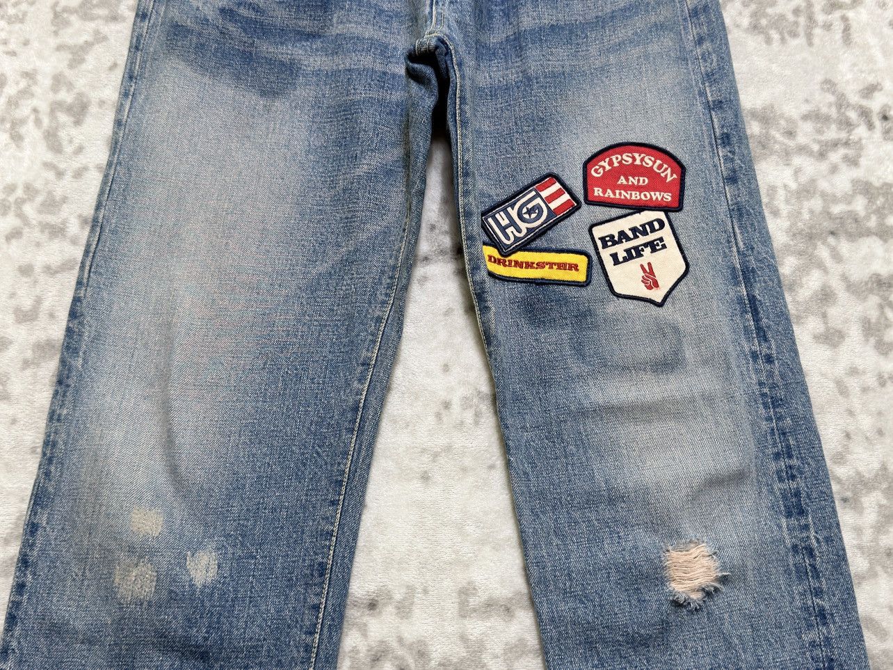 Hysteric Glamour Hysteric Glamour Patchwork Selvedge Denim Tapered Y2K Fit Size US 28 / EU 44 - 6 Thumbnail