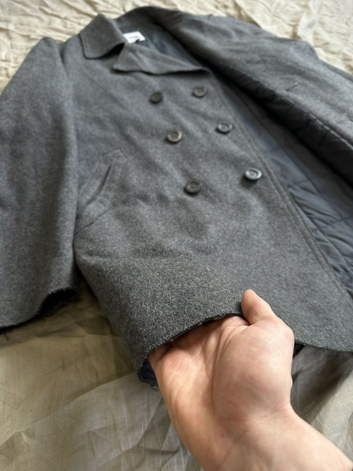 Moschino Moschino 90s Wool Pea Coat 3279AC Size US M / EU 48-50 / 2 - 8 Thumbnail