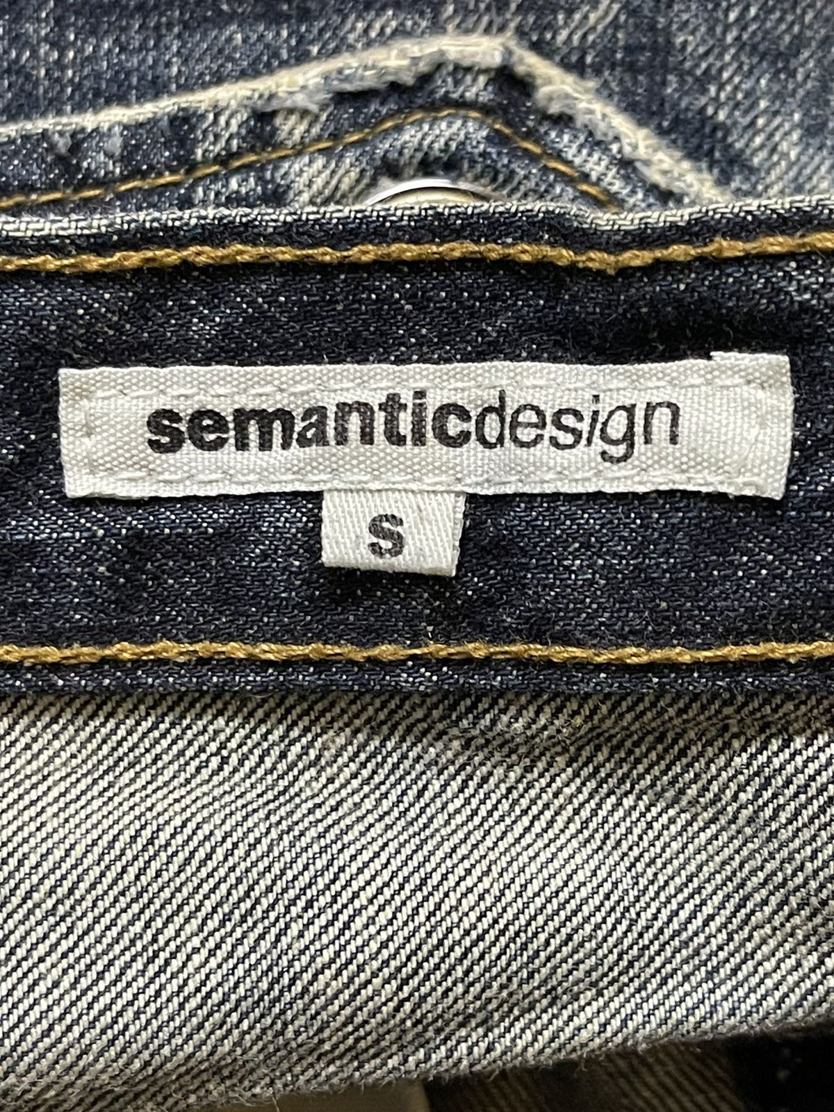 Vintage Japan Semantic Design Thunder Wash Avant Garde Flare