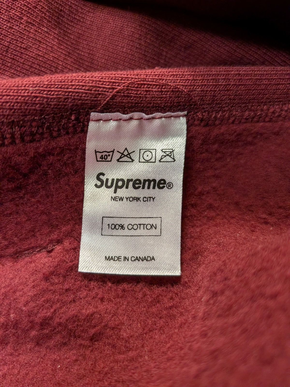 Supreme FW11 Supreme Box Logo Pullover Hooded Sweatshirt Burgundy XL Size US XL / EU 56 / 4 - 7 Thumbnail