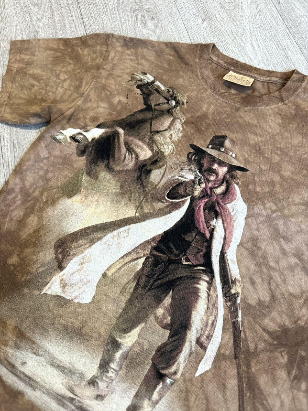 Vintage 🔷Vintage The Mountain Cowboy T-shirt🔷 Size US L / EU 52-54 / 3 - 3 Thumbnail