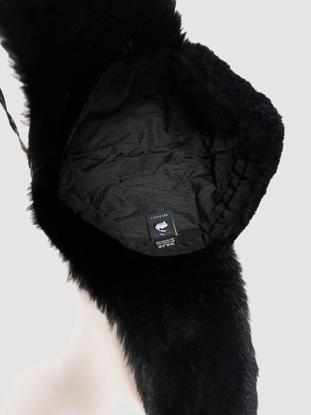Fendi Fendi Fur FF Monogram Nylon Chapka Hat Size ONE SIZE - 13 Thumbnail