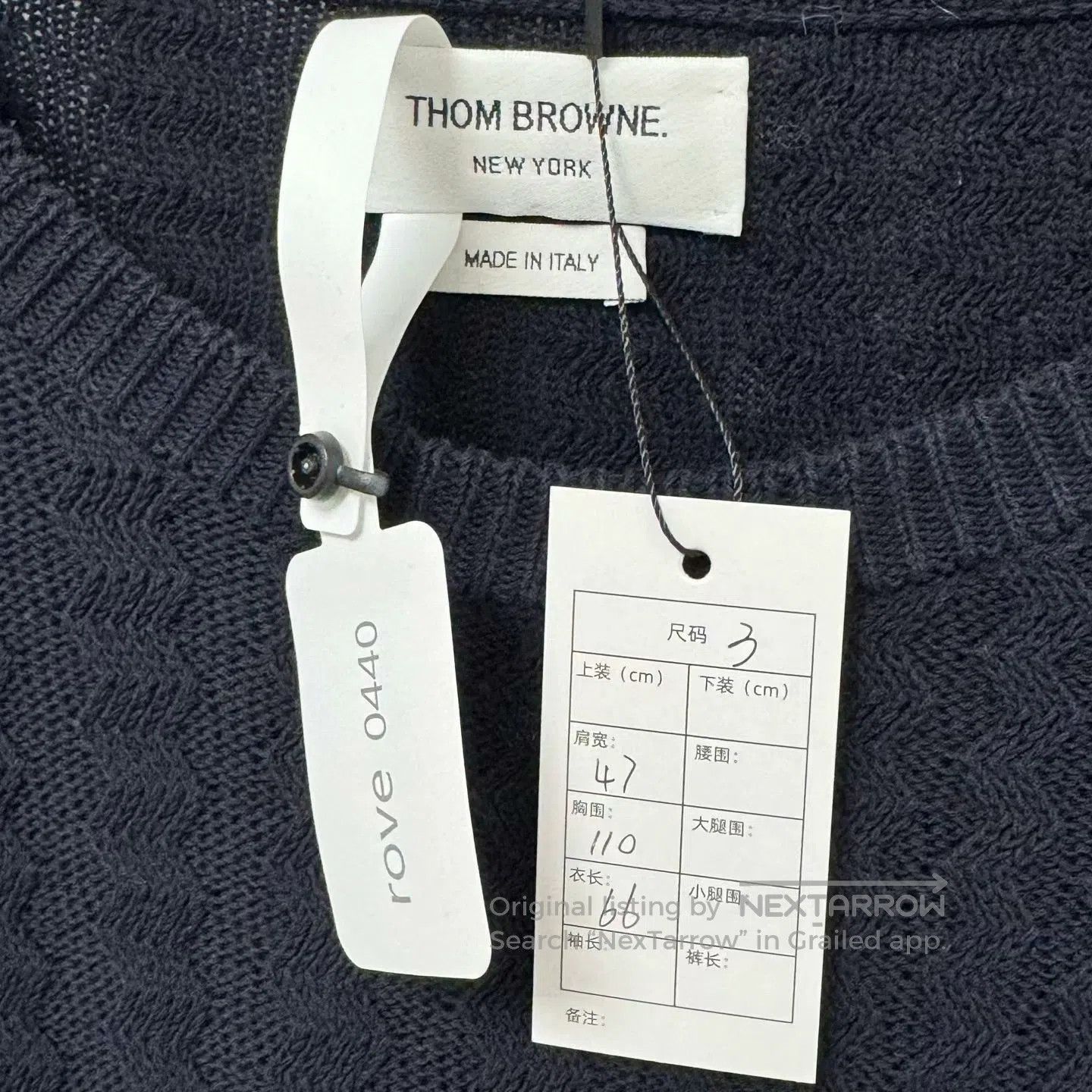 Thom Browne thom browne navy stripe sweater size 3. Size US M / EU 48-50 / 2 - 2 Thumbnail