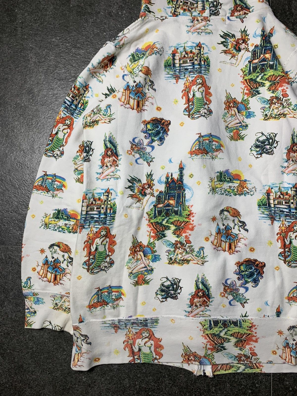 Hysteric Glamour 2000s Hysteric Glamour Nude Mermaid & Fairy Long Zip Hoodie Size US S / EU 44-46 / 1 - 13 Thumbnail