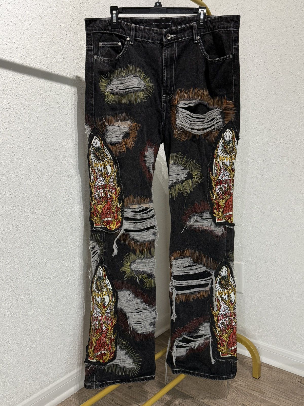 Who Decides War Who Decides War All Over Embroidery Denim size 38 Size US 38 / EU 54 - 1 Thumbnail