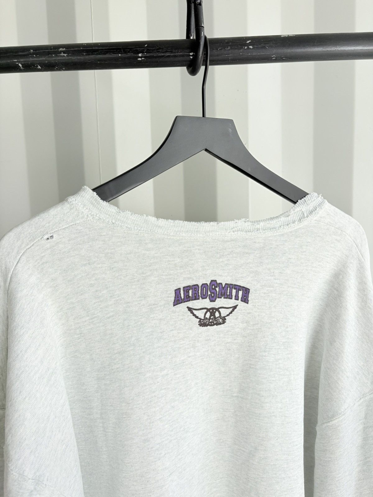 Vintage Thrashed Aerosmith Sun Faded Distressed ERD Grunge Band Size US XXL / EU 58 / 5 - 5 Thumbnail