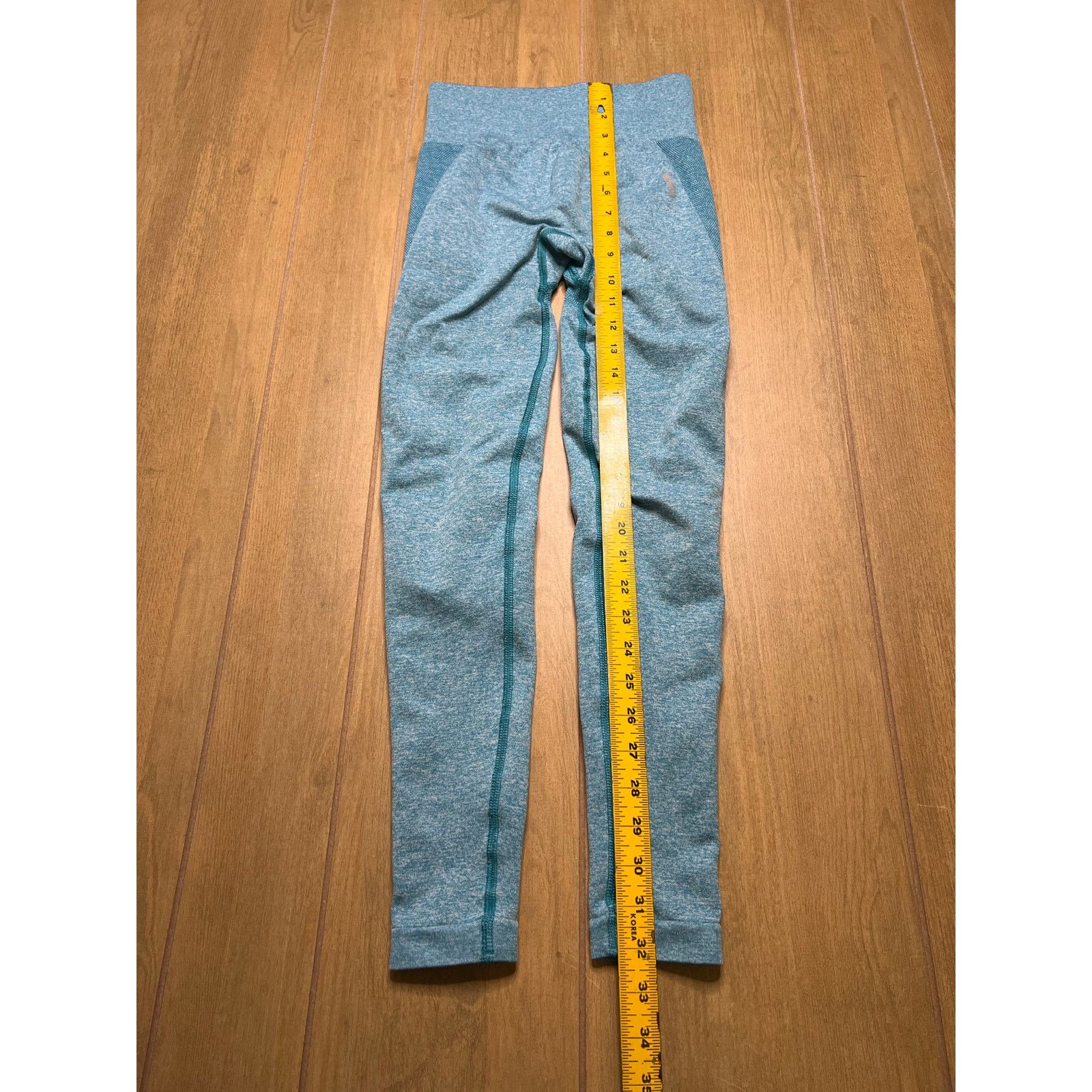 Gymshark Gymshark Flex High Waisted Seamless Leggings Marled Blue S Size 22" - 5 Thumbnail