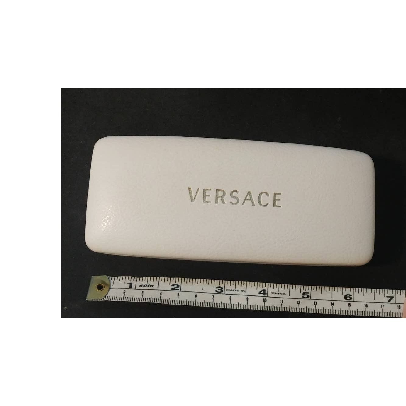 Versace Versace Eyeglass or Sunglass Felt Lined Hard Case White Size ONE SIZE - 7 Thumbnail