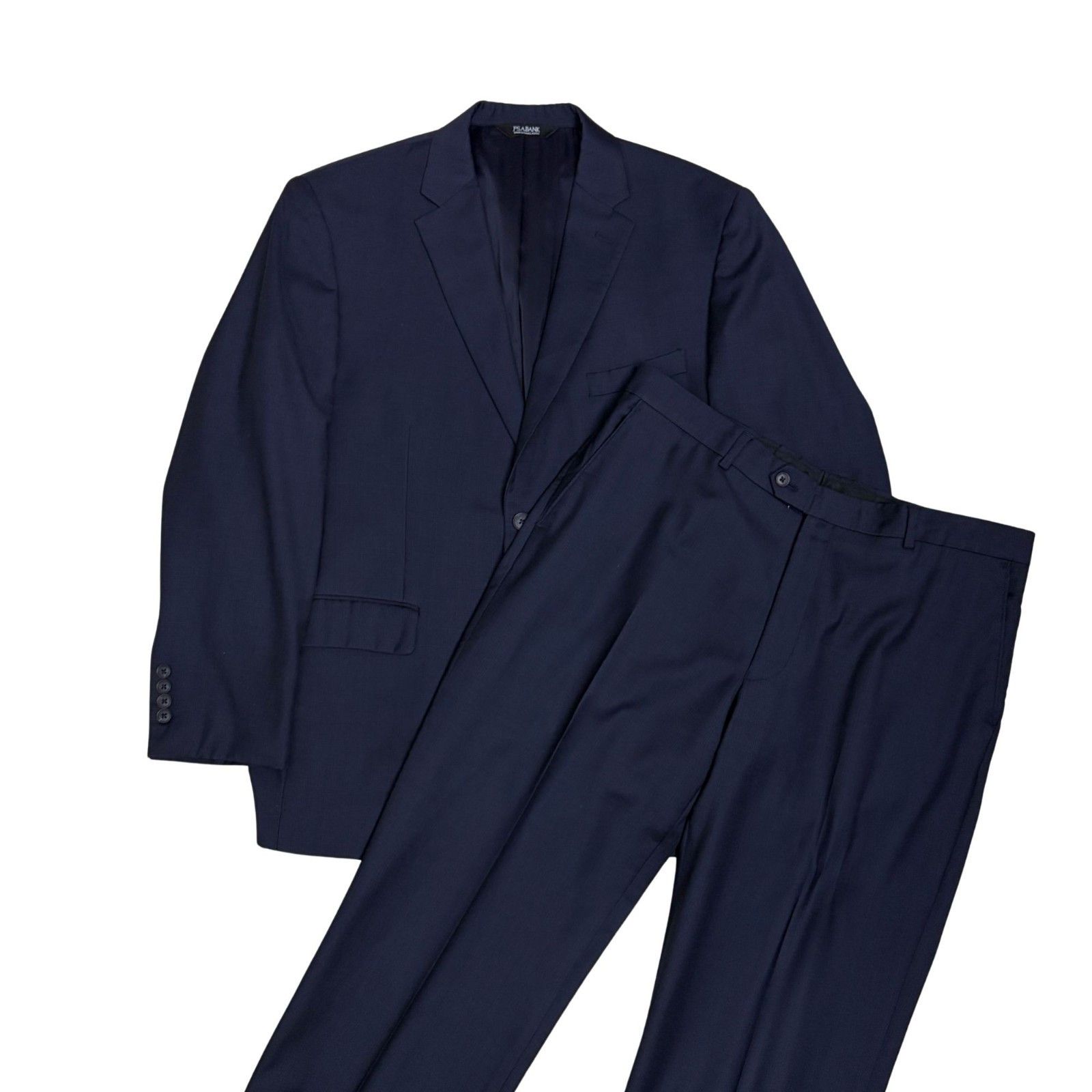 Jos. A. Bank Jos A Bank Suit Blue Plaid Blazer & Pants Business XL (44R) Size 44R - 1 Thumbnail