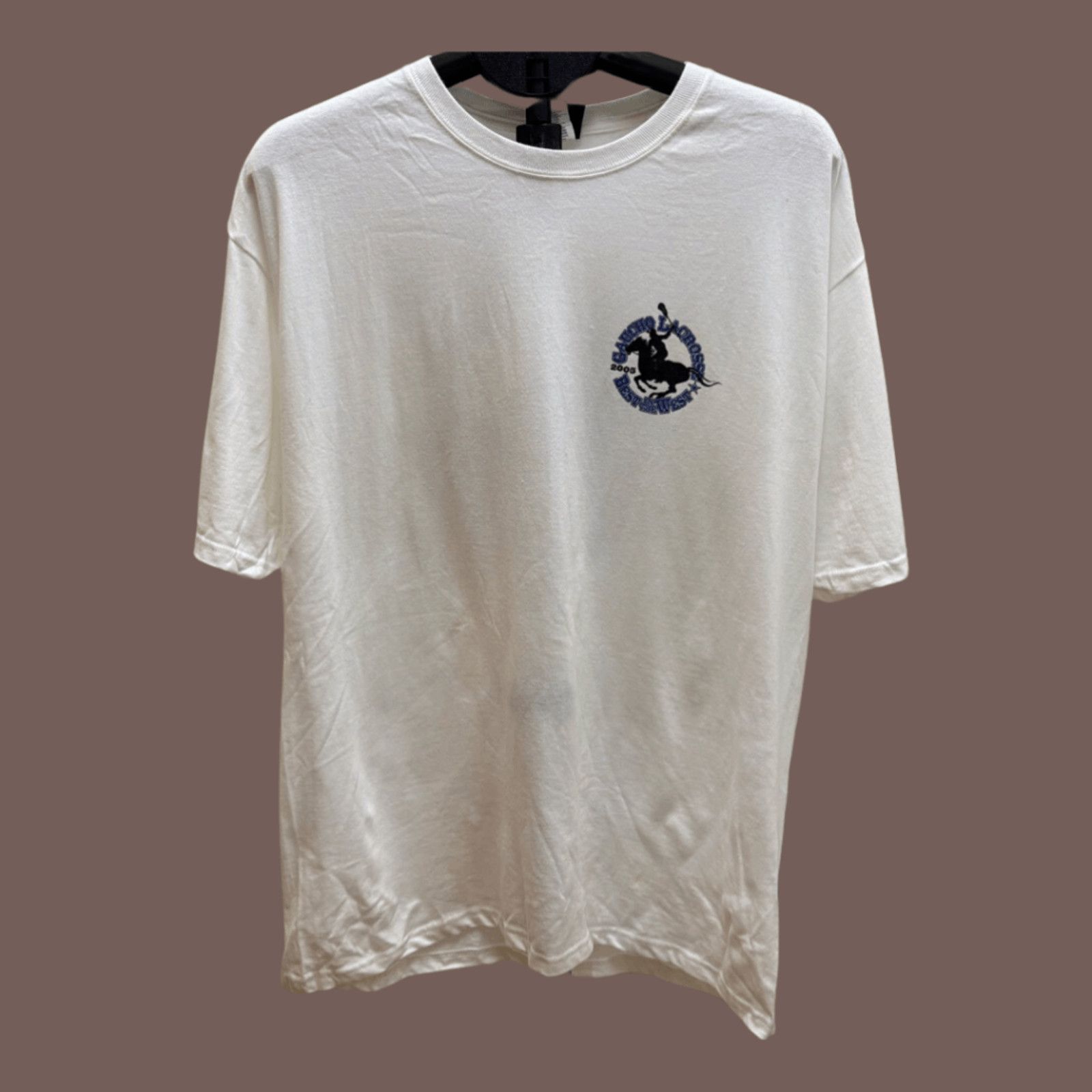 Hanes VTG 2005 Lacrosse Tee | Hanes Gaucho Graphic |Y2K Sportswear Size US L / EU 52-54 / 3 - 1 Thumbnail