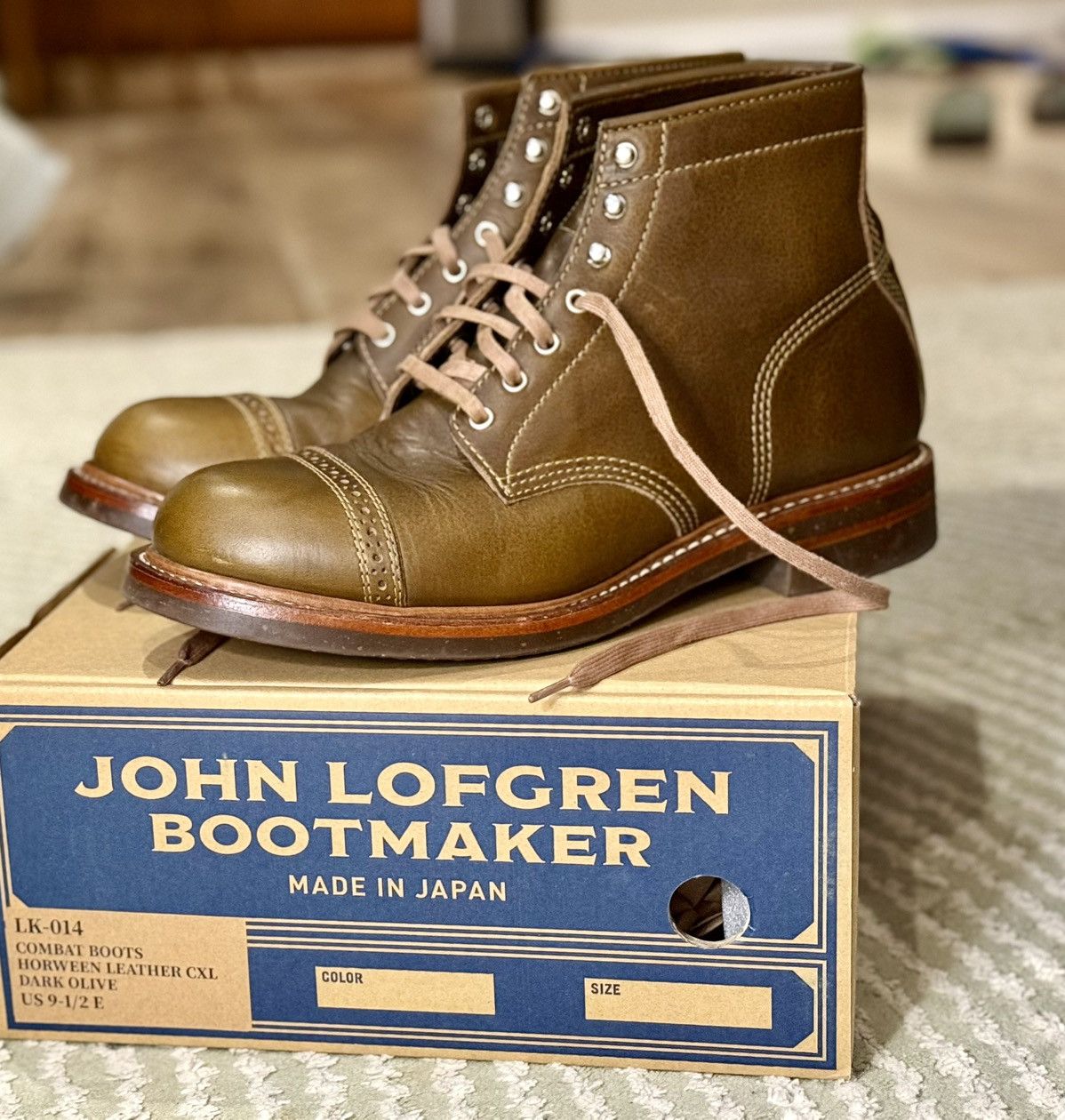 John Lofgren Jihn Lofgren Dark Olive Combat Boots Size US 9.5 / EU 42-43 - 2 Thumbnail