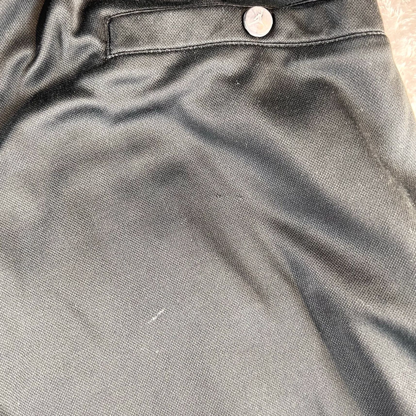 Jordan Brand VTG Jordan Track Pants Mens L Black Tapered Jogger Zip Pockets 90s Basketball Air Jordan Fanswear Size US 33 - 7 Thumbnail