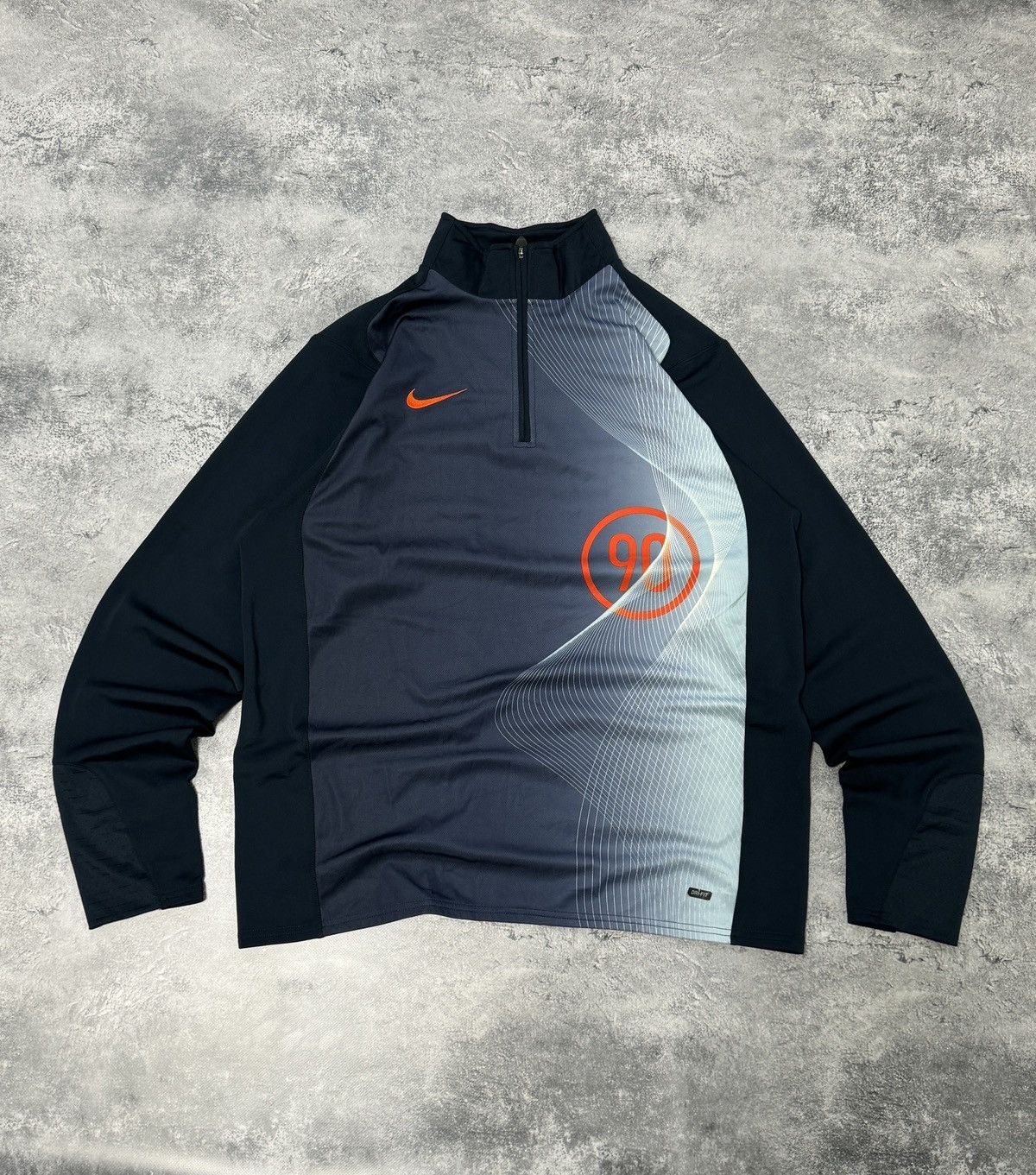Nike × Vintage Vintage Nike Total 90 Long Sleeve Blue Size L Size US L / EU 52-54 / 3 - 1 Thumbnail