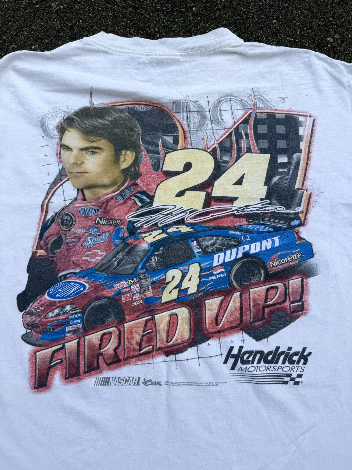 Chase Authentics Vintage Y2K 2000 Jeff Gordon NASCAR Racing Tee Shirt Size US L / EU 52-54 / 3 - 7 Thumbnail