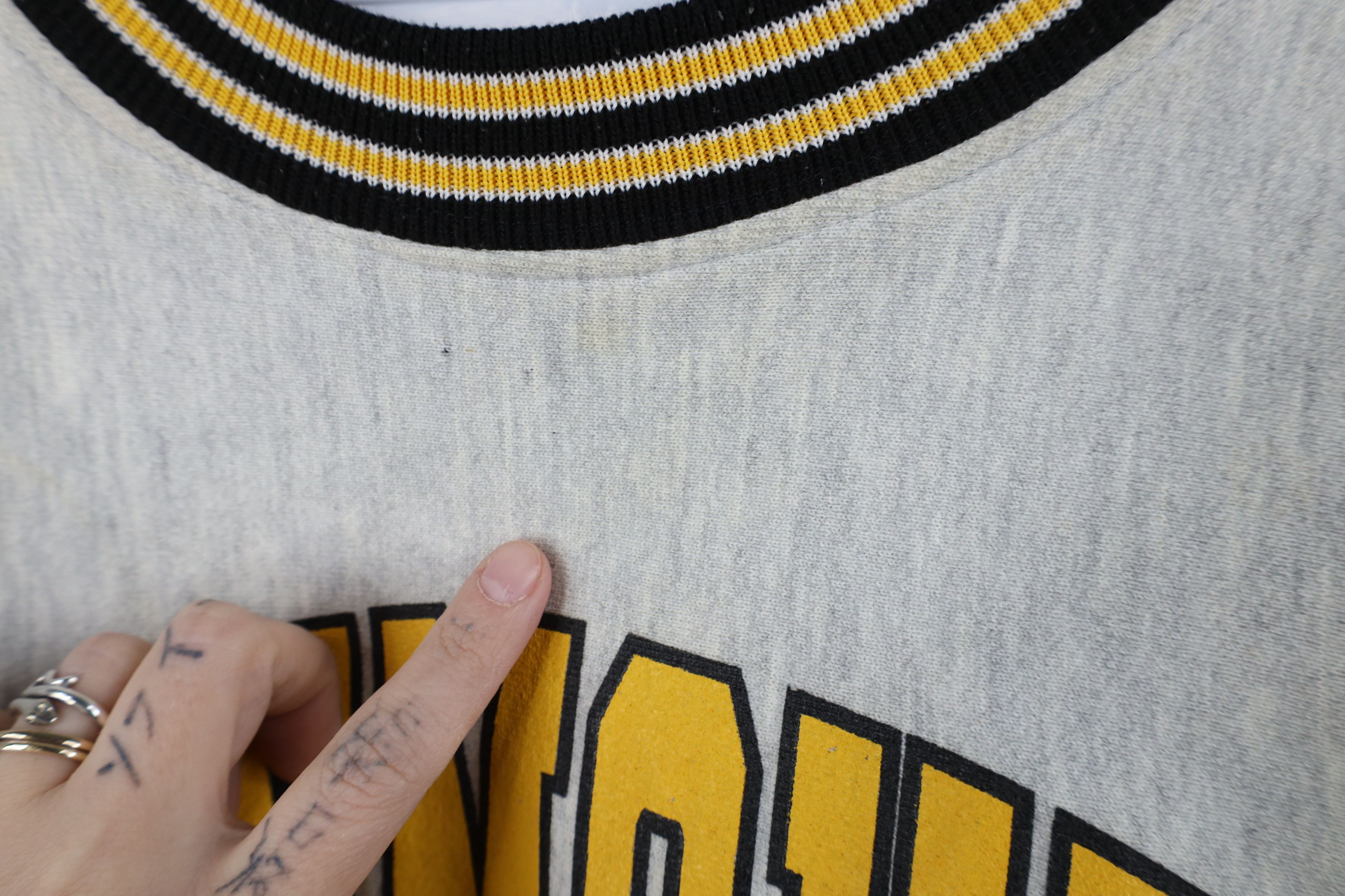 Vintage Vintage 90s Heavyweight Monmouth Sweatshirt Heather Gray USA Size US L / EU 52-54 / 3 - 5 Thumbnail