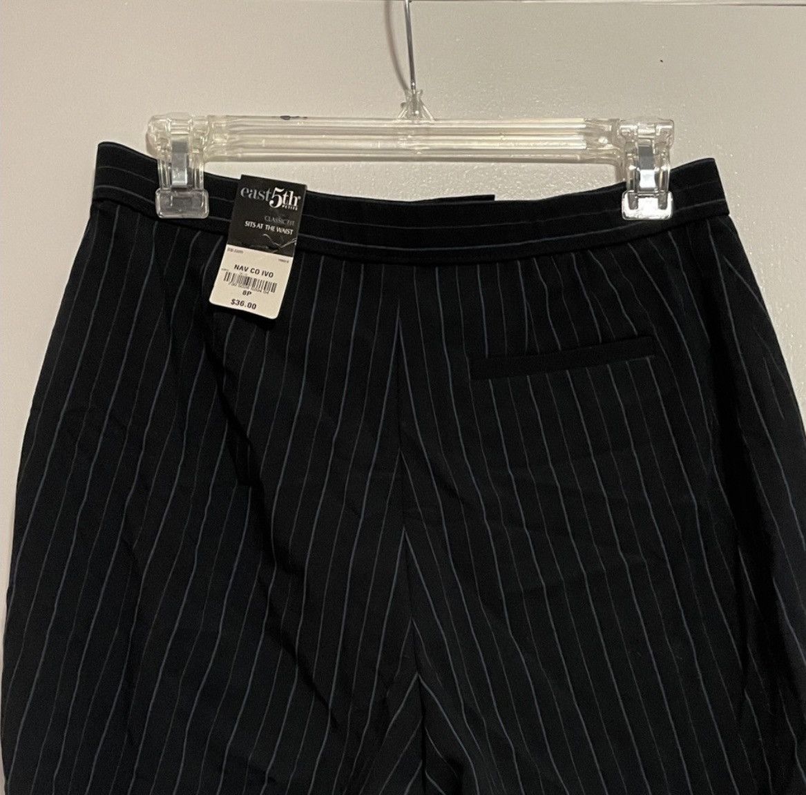 Other East 5th Navy Blue Pinstripe Pants Size 30" / US 8 / IT 44 - 5 Thumbnail