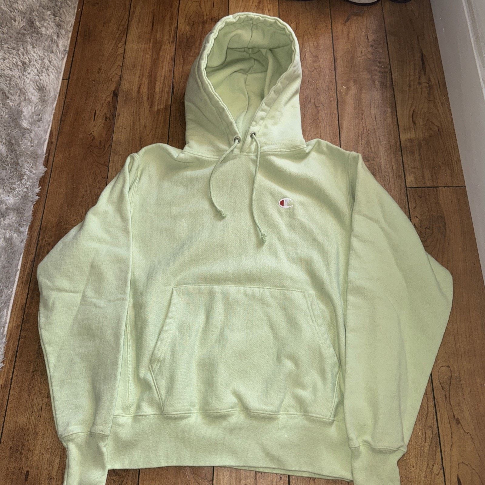 Champion × Vintage Champion Reverse Weave Pull Over Hoodie Lime Green 21x27 Med Size US M / EU 48-50 / 2 - 1 Thumbnail