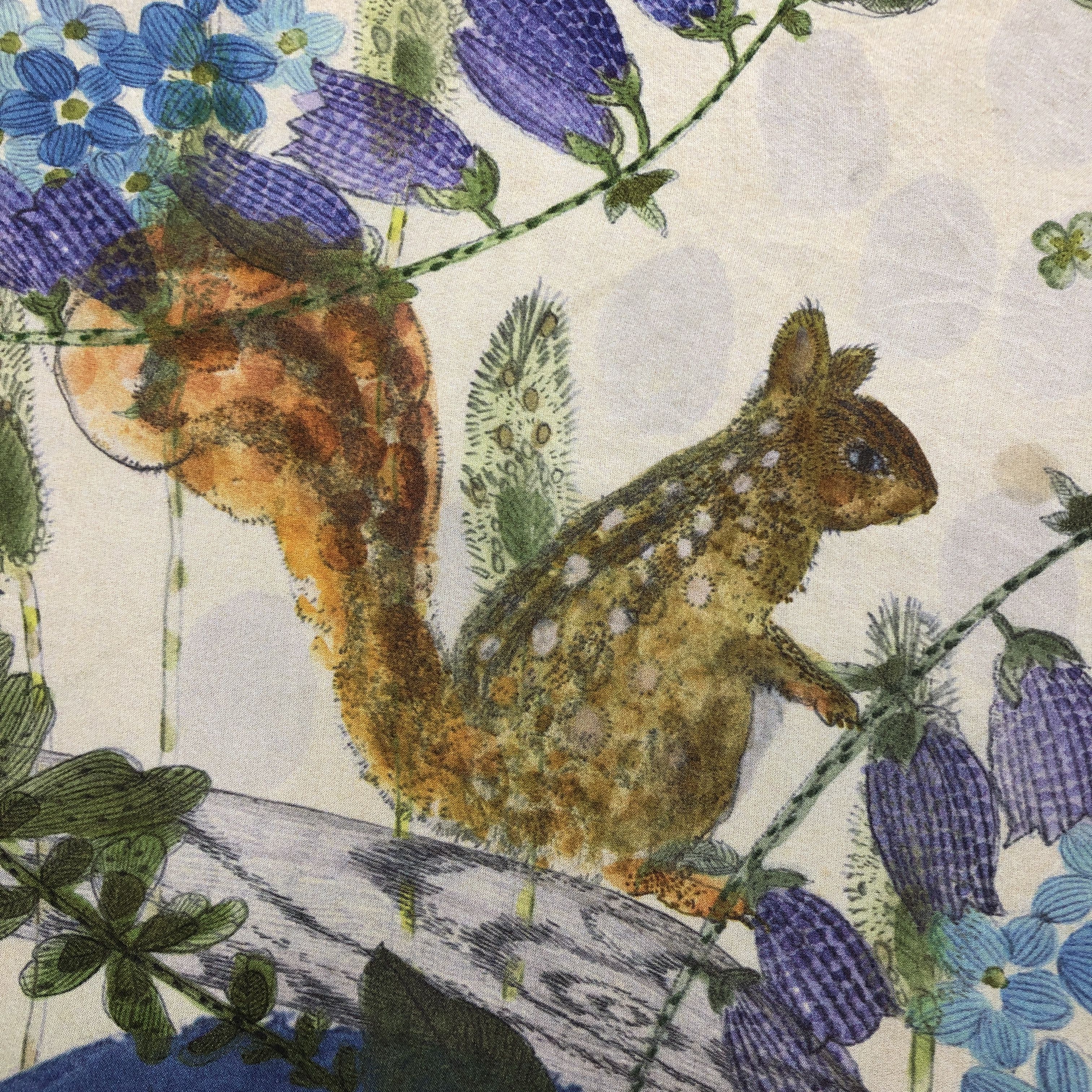 Japanese Brand × Vintage Vintage Sasaki Hitomi SILK Scarf Twill Stole Wraps Scarves Size ONE SIZE - 6 Thumbnail