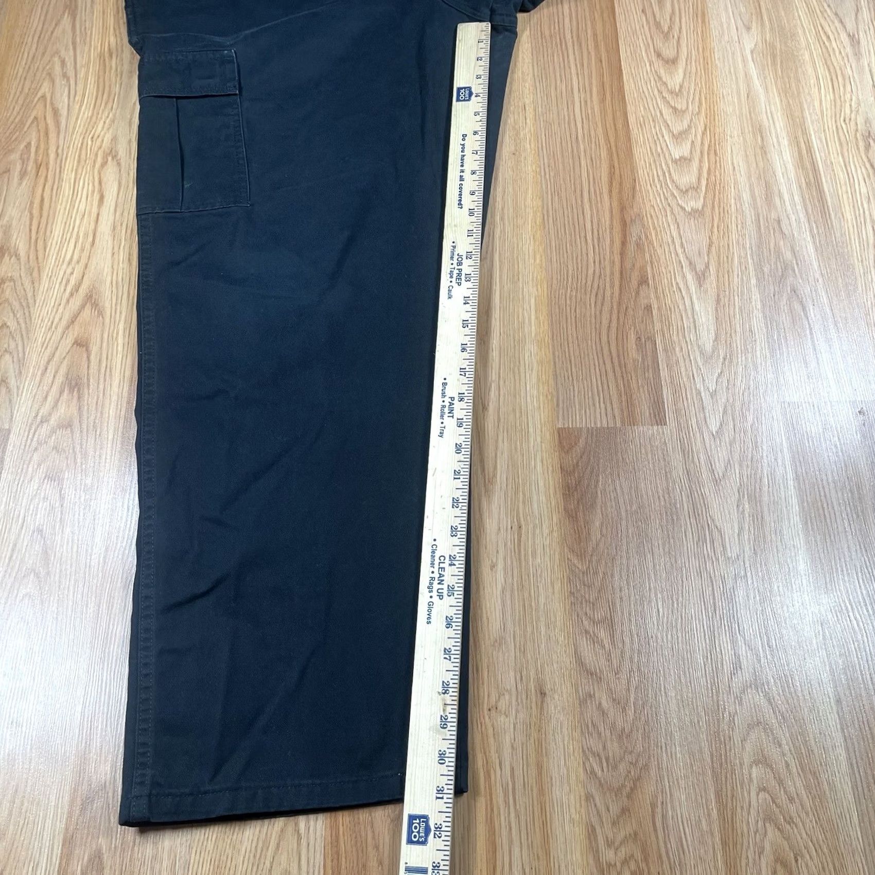 Wrangler Wrangler Pants Mens 40 Black Khaki Flap Pockets Casual Utility Cargo Size 40Wx32L Size US 40 / EU 56 - 6 Thumbnail