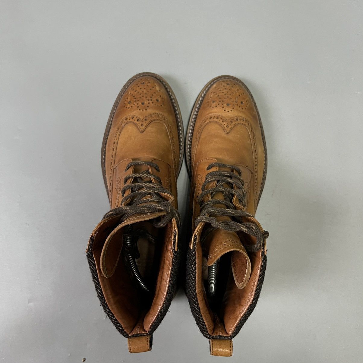 Leather Leather Brogue Boots Cowboy y2k D.H. Pollak boots Vibram men Size US 7.5 / EU 40-41 - 7 Thumbnail