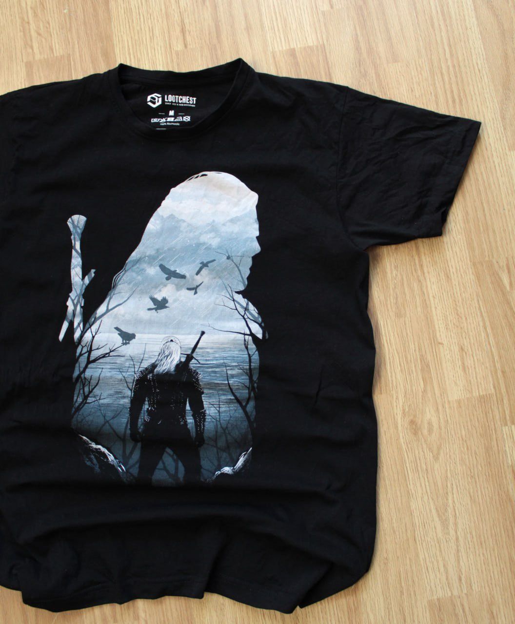 Playstation 🔥 Witcher 3 Promo Game Lootchest Moovie Shirt Microsoft Xbox Size US M / EU 48-50 / 2 - 2 Thumbnail