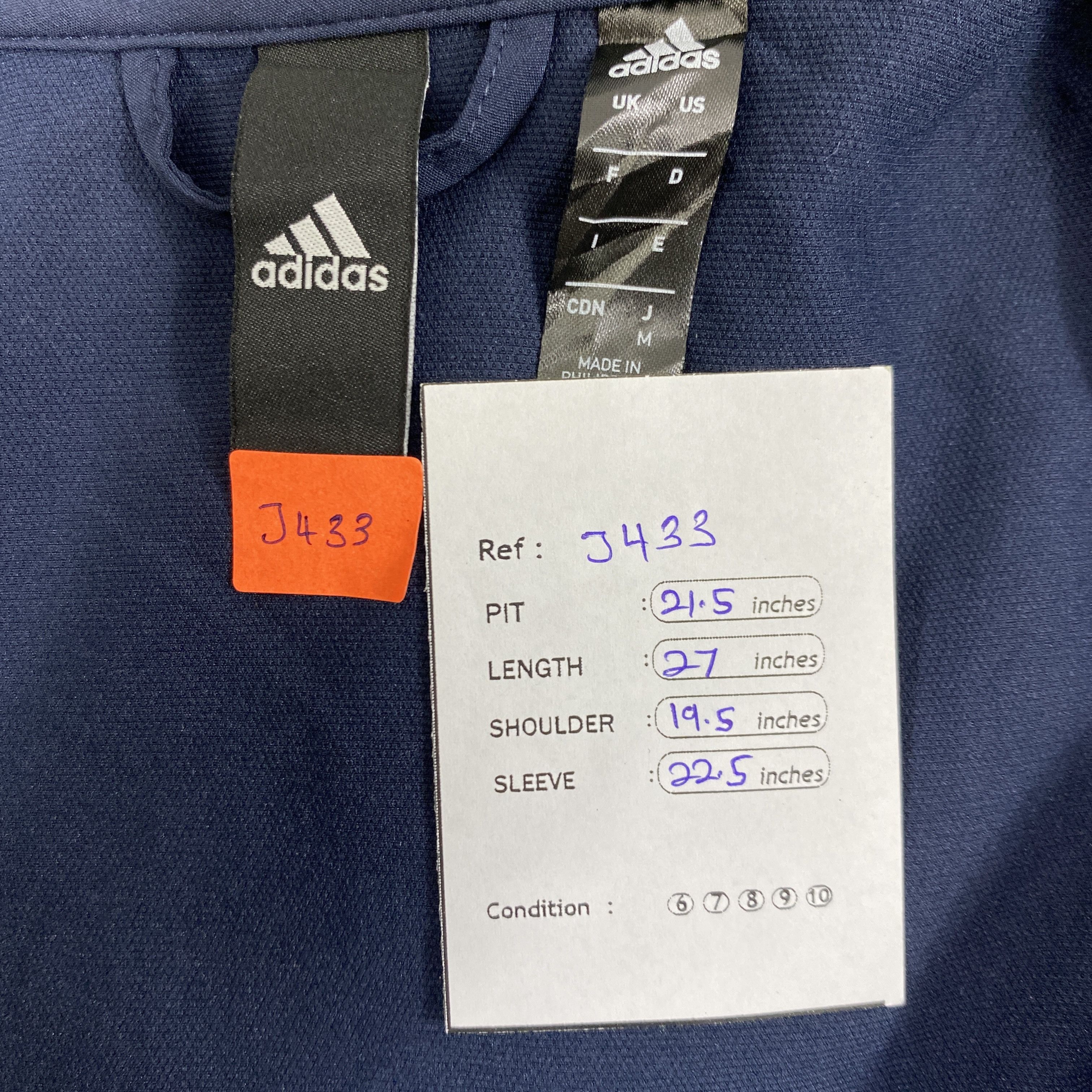 Adidas Vintage Adidas Lined Full Zip Men's Jacket- J433 Size US S / EU 44-46 / 1 - 8 Thumbnail
